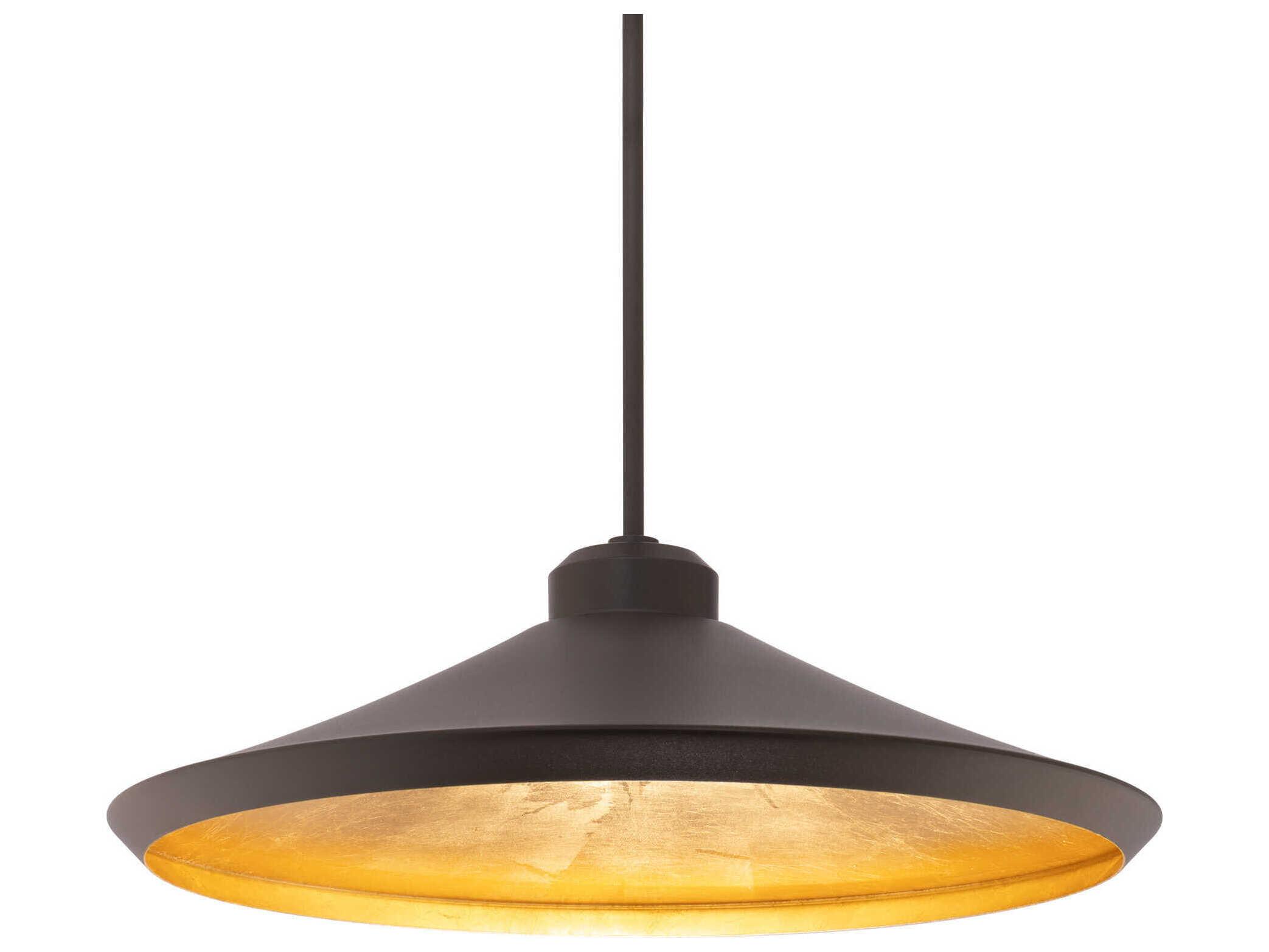 Modern Forms Alfa 1-Light Bronze Gold Leaf LED Pendant