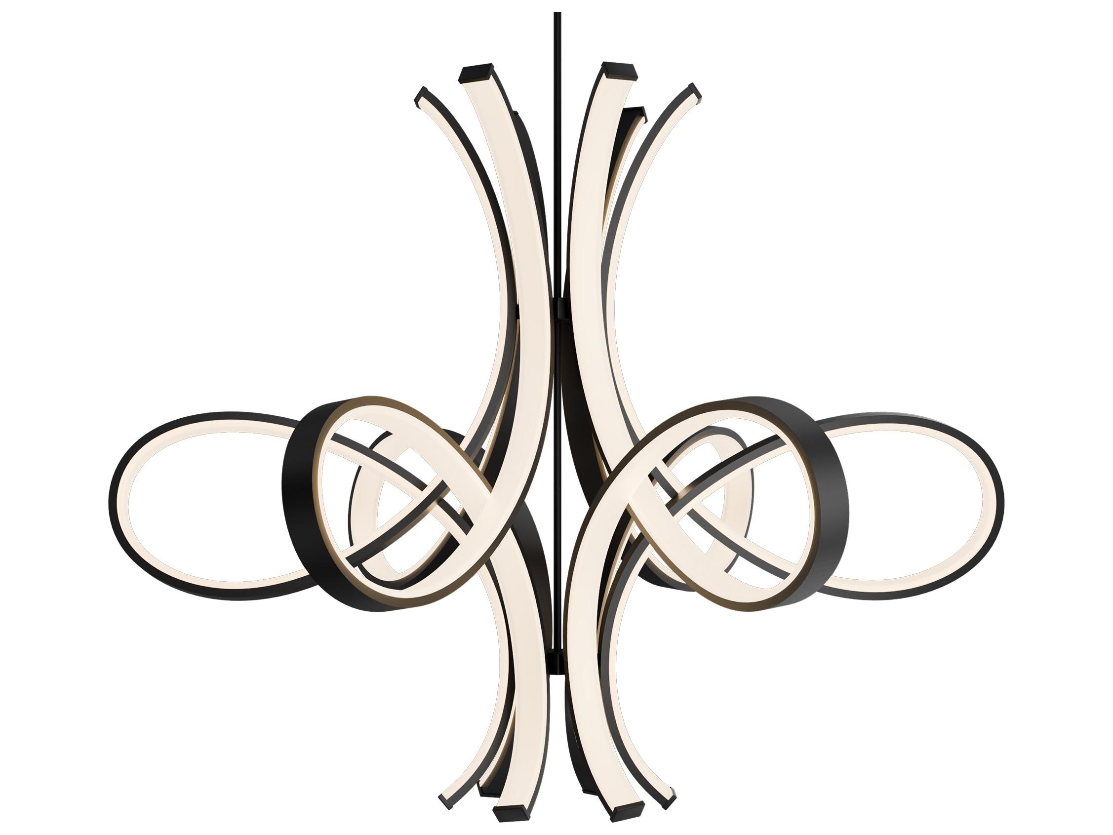 Modern Forms Fleur De Lis 1-Light Black Pendant