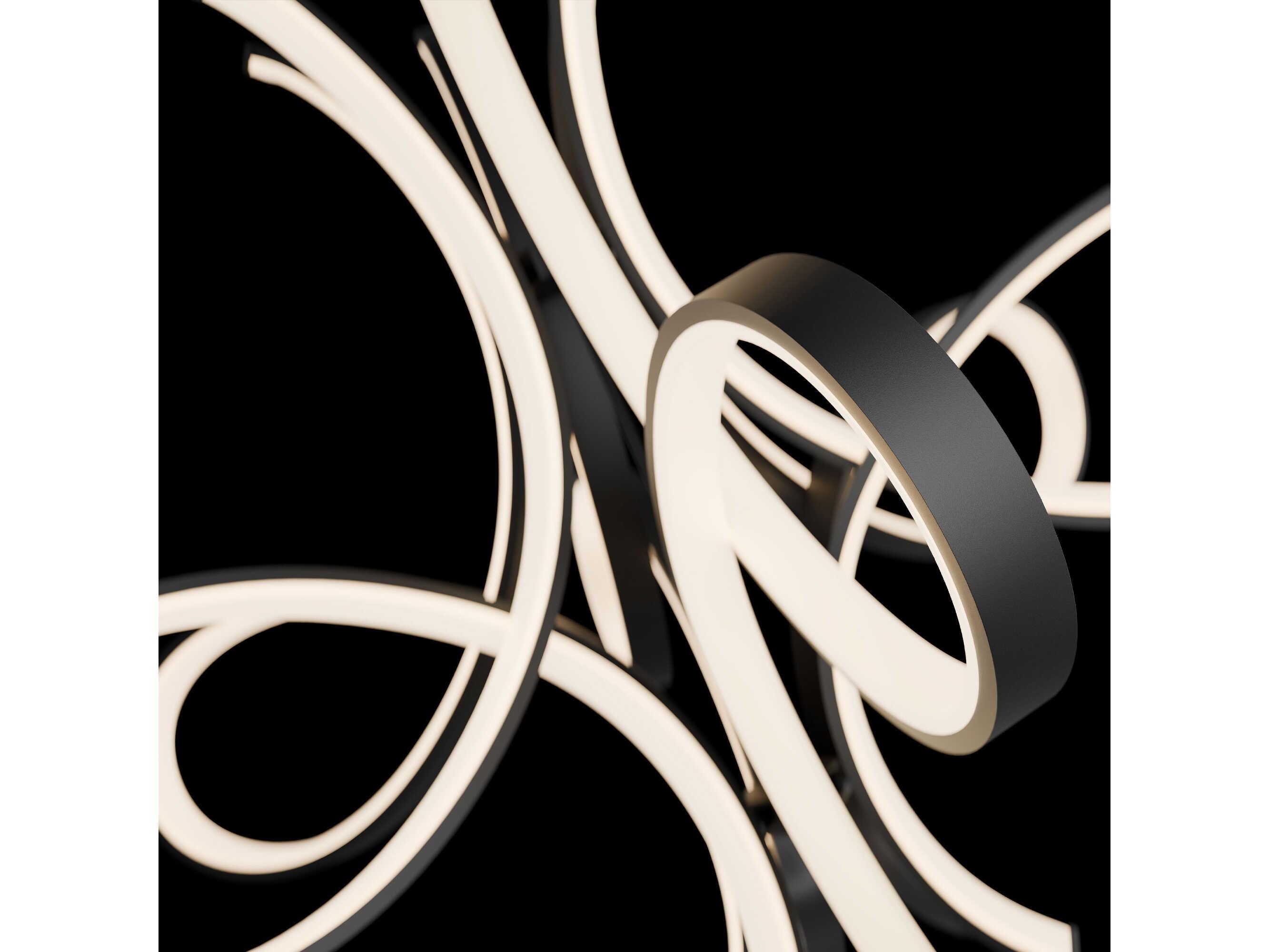 Modern Forms Fleur De Lis 1-Light Black Pendant