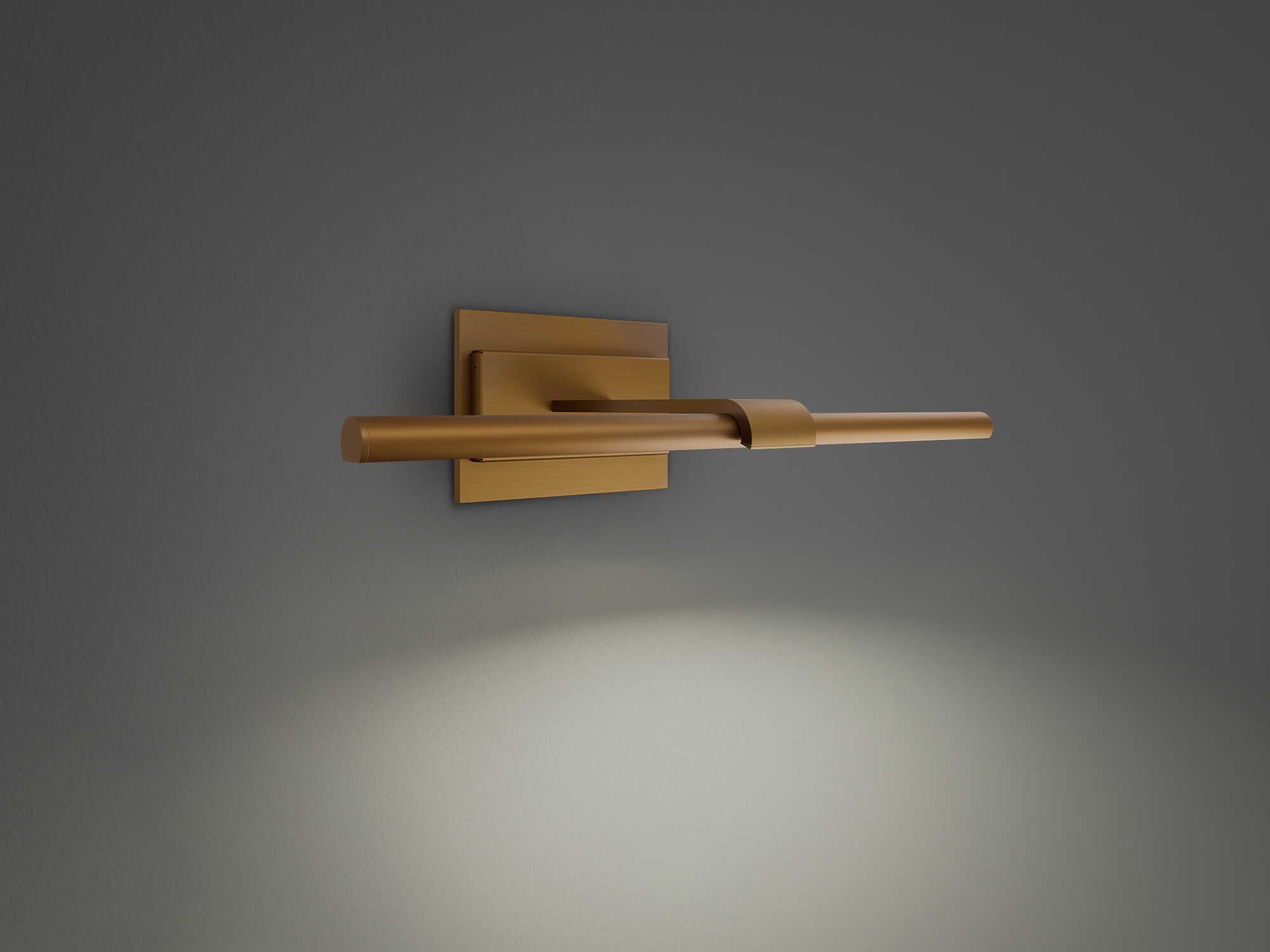 Modern Forms Inlet 1-Light Aged Brass Picture Light