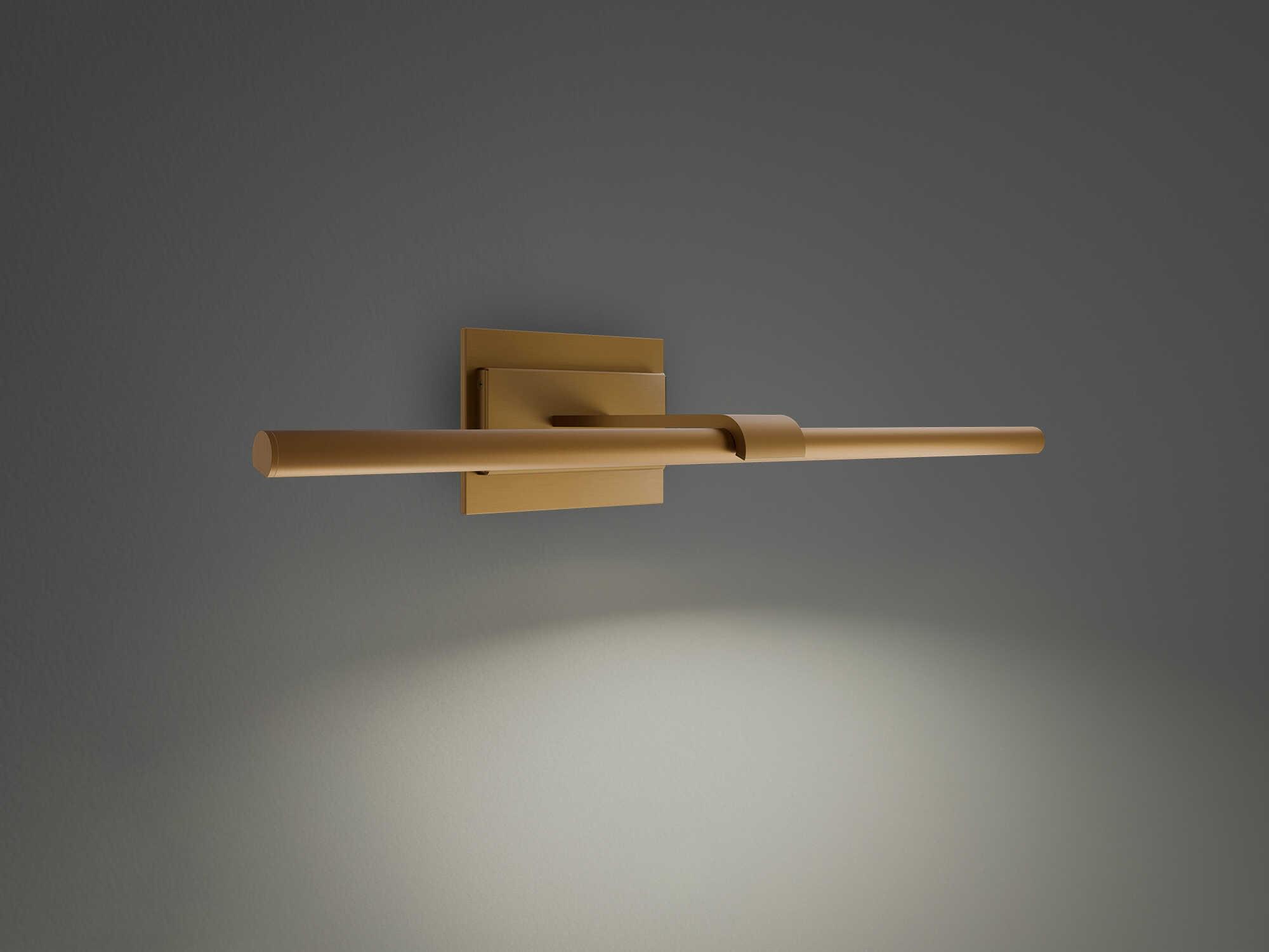 Modern Forms Inlet 1-Light Aged Brass Picture Light