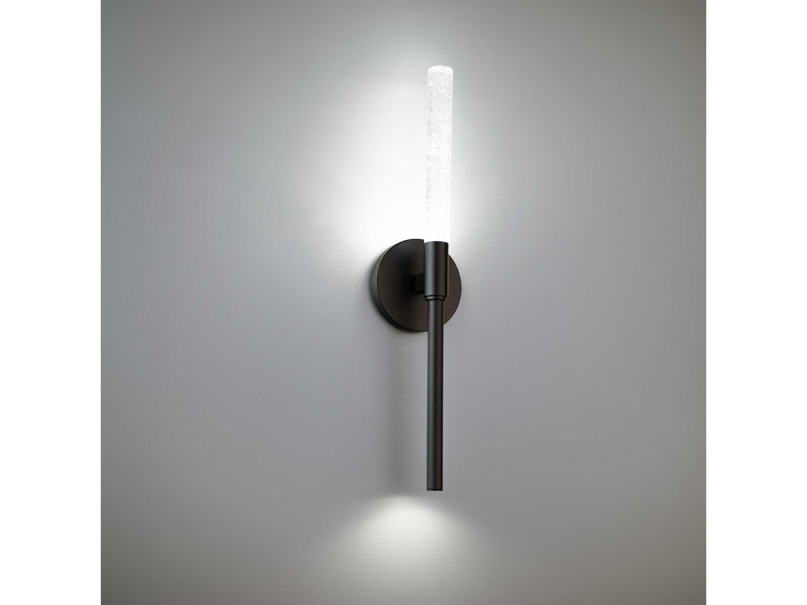 Modern Forms Magic 1-Light Black Crystal LED Wall Sconce