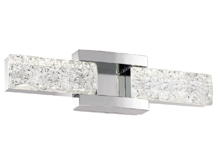 Modern Forms Sofia 1-Light Polished Nickel Crystal LED Vanity Light