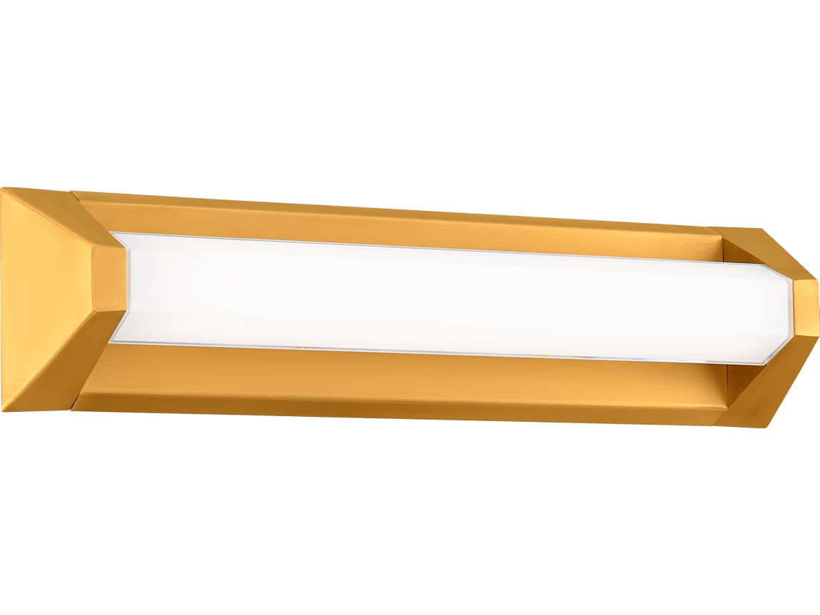 Modern Forms Swale 1-Light Aged Brass Vanity Light