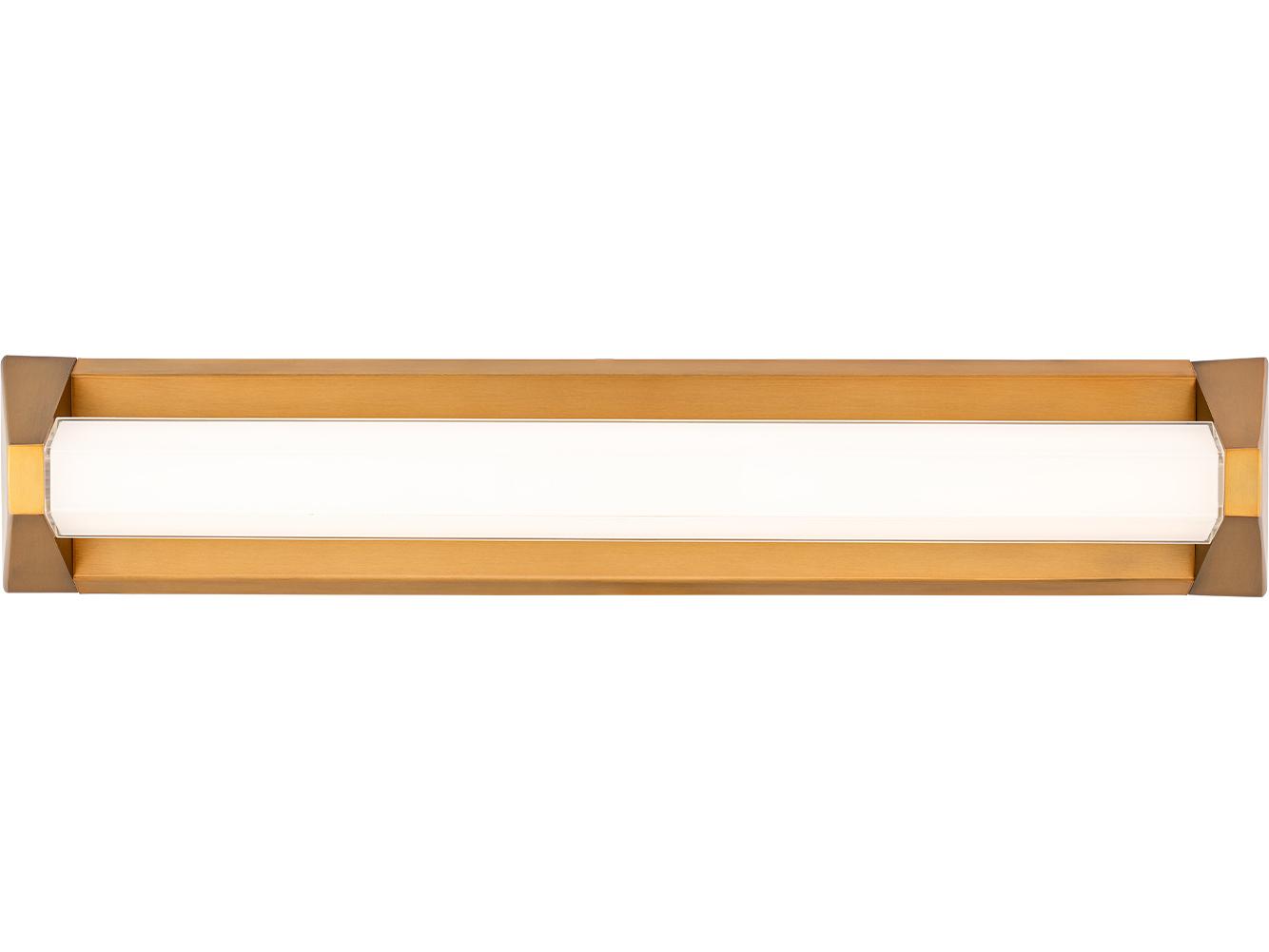 Modern Forms Swale 1-Light Aged Brass Vanity Light