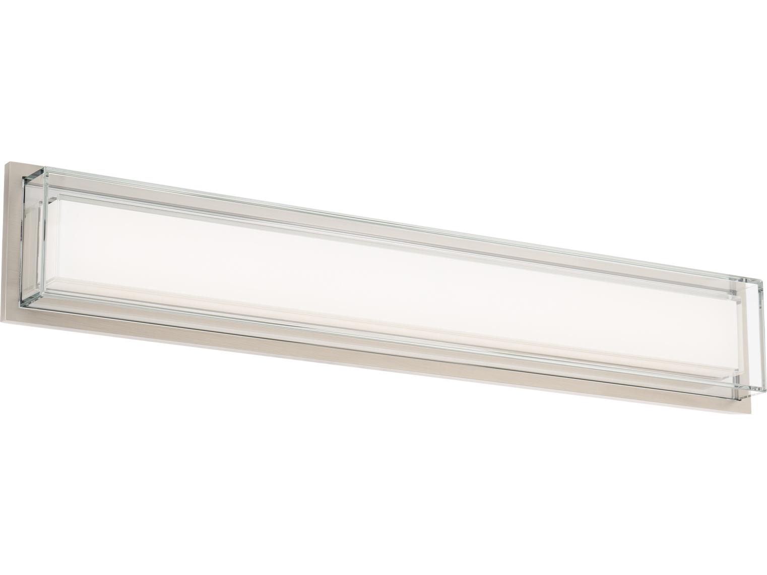 Modern Forms Ice Bar 1-Light Brushed Nickel Vanity Light