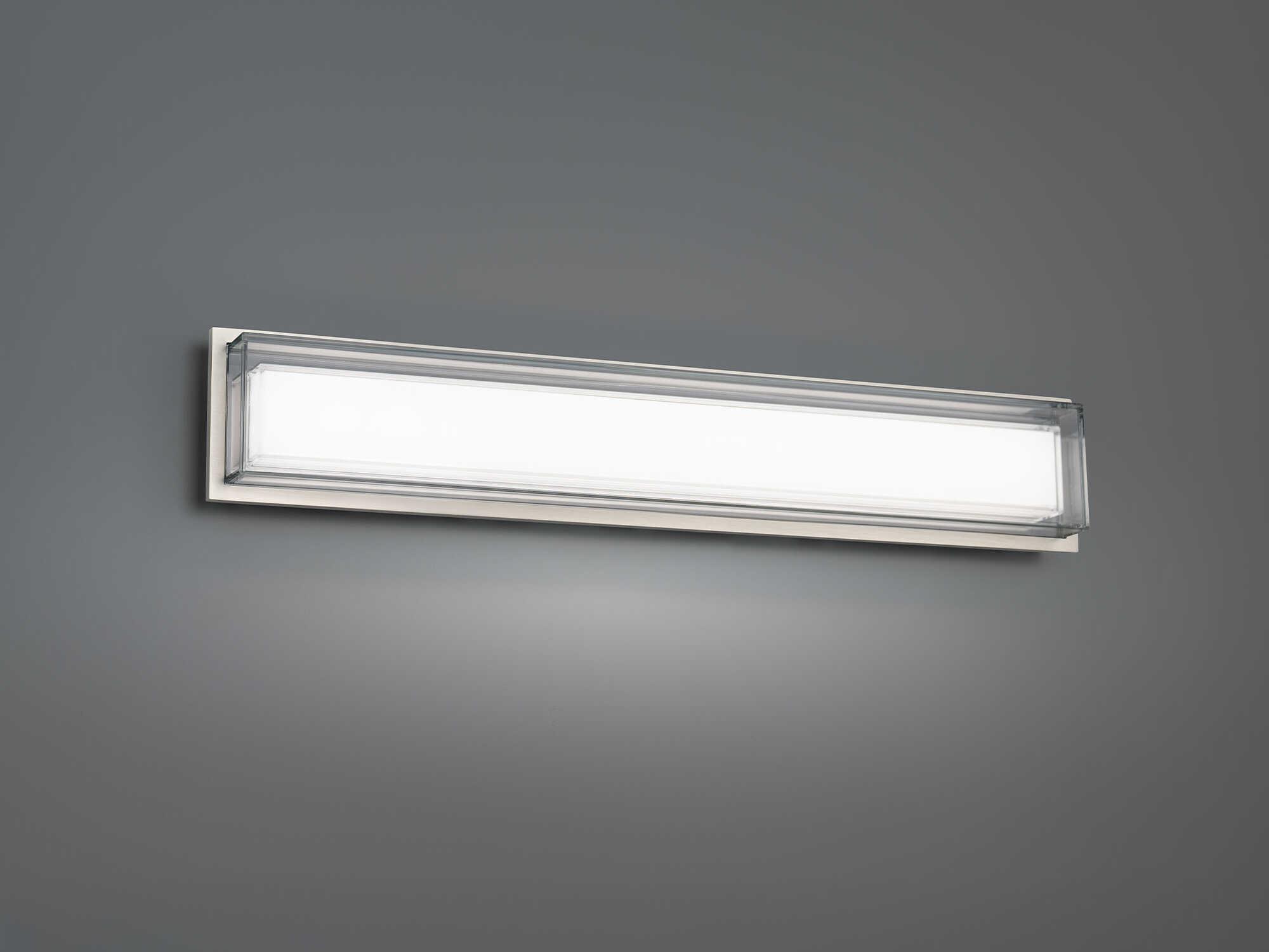 Modern Forms Ice Bar 1-Light Brushed Nickel Vanity Light