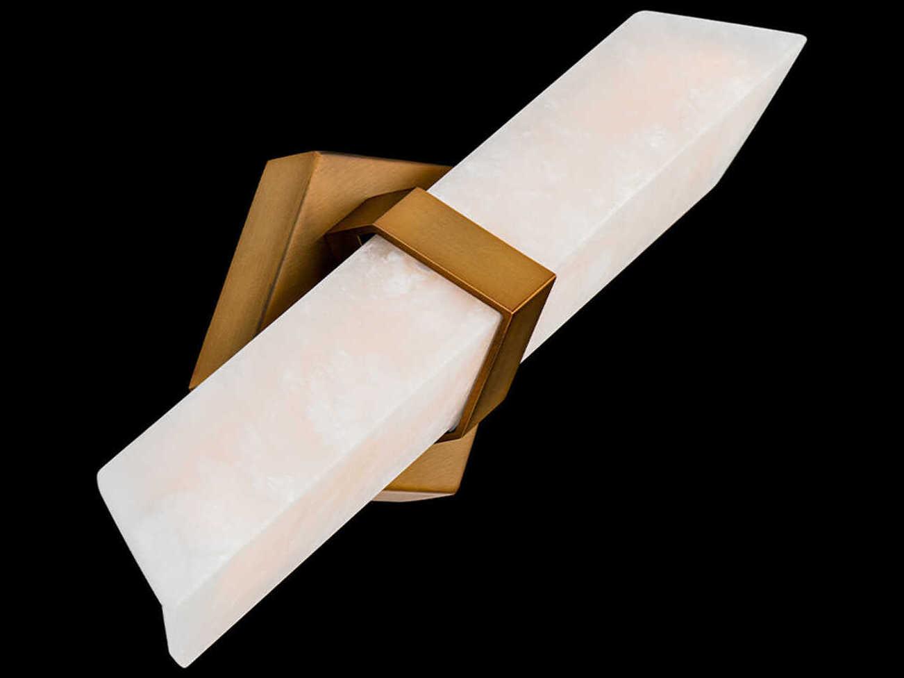 Modern Forms Javelin 1-Light Aged Brass Vanity Light