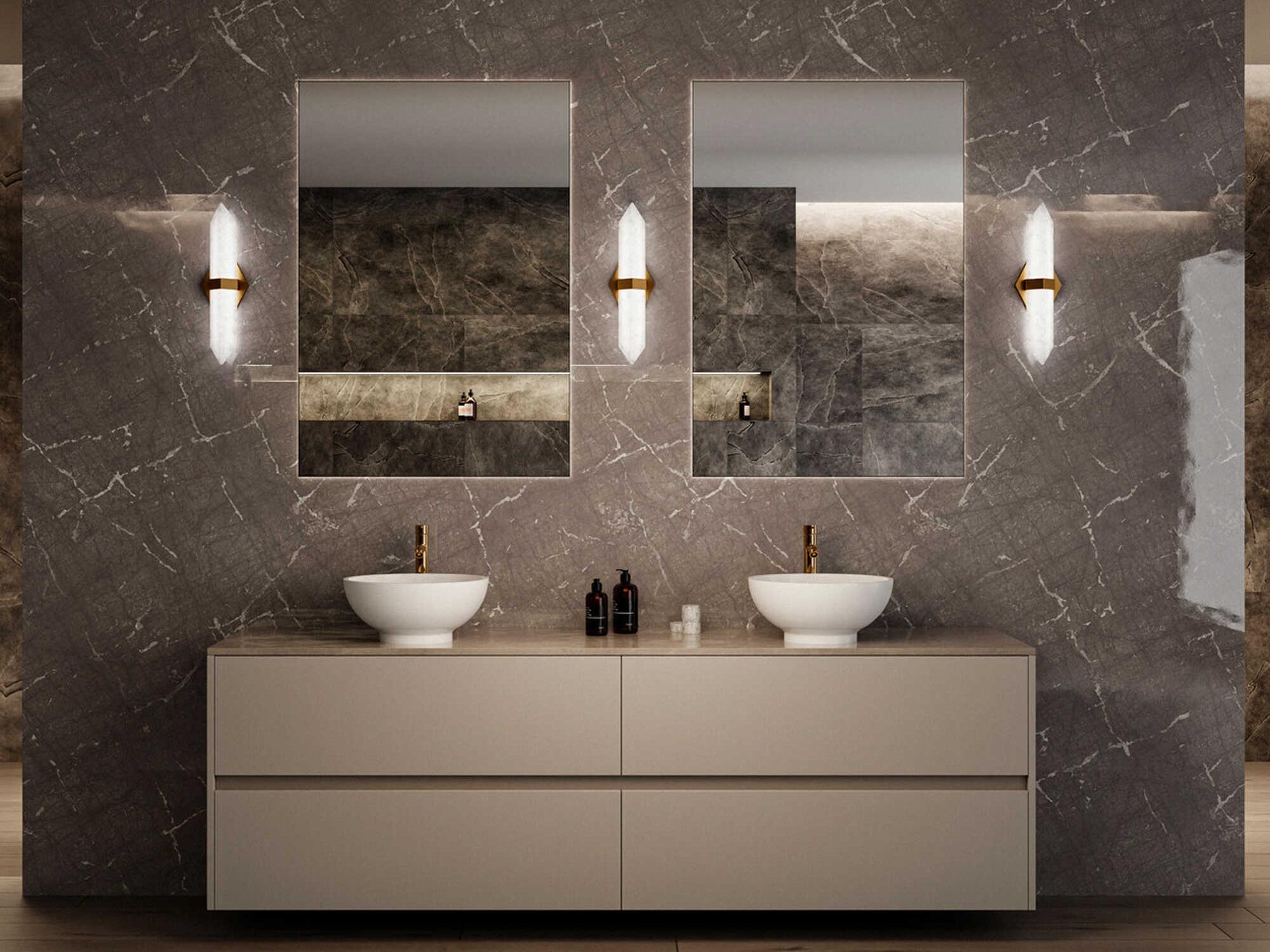 Modern Forms Javelin 1-Light Aged Brass Vanity Light