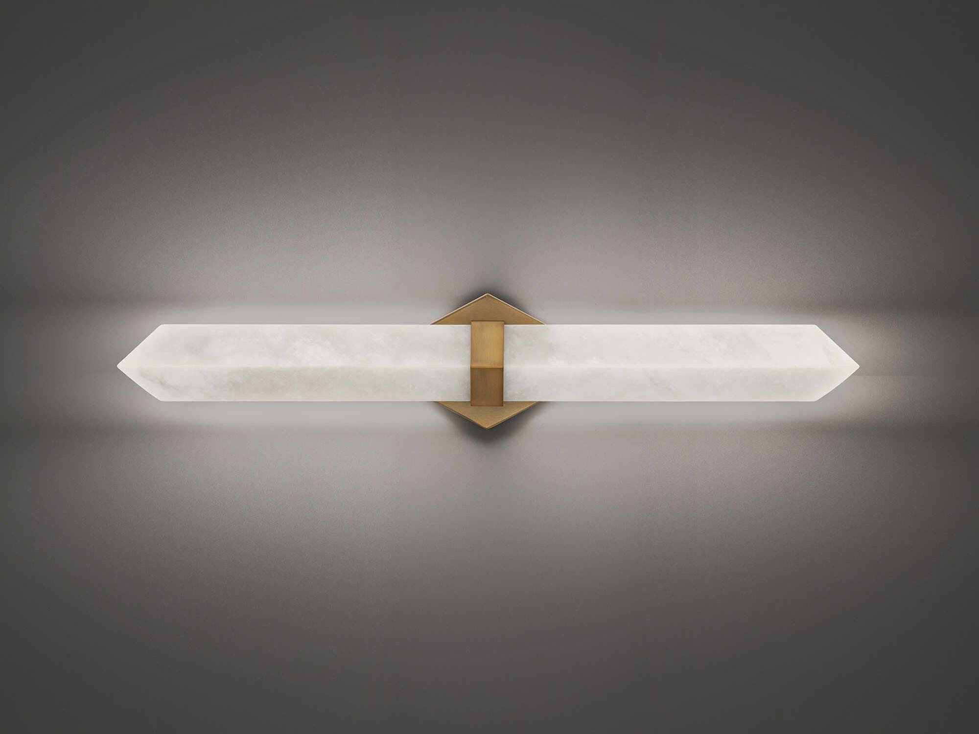 Modern Forms Javelin 1-Light Aged Brass Vanity Light