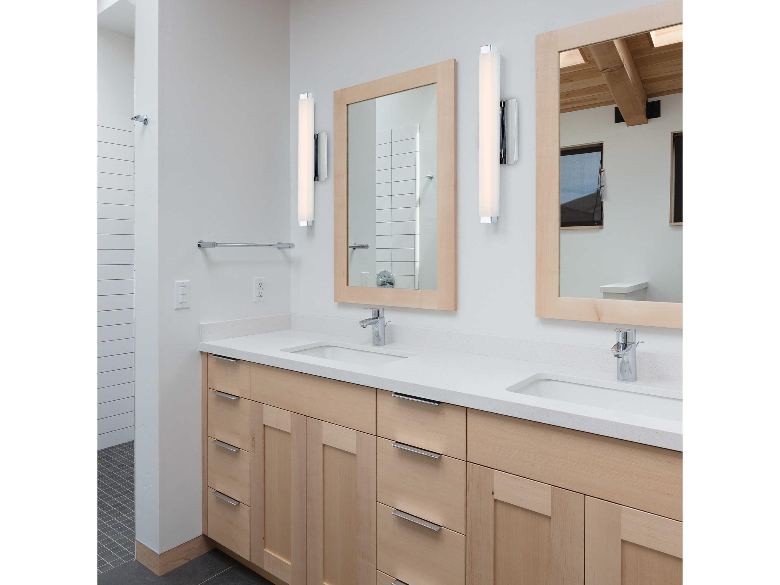 Modern Forms Mini Vogue 1-Light Chrome LED Vanity Light