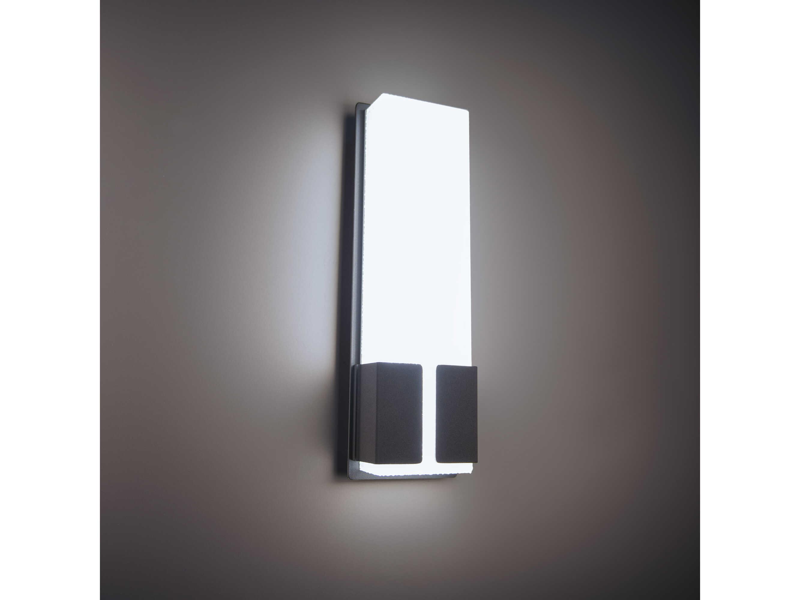 Modern Forms Vodka 1-Light Black Glass LED Wall Sconce
