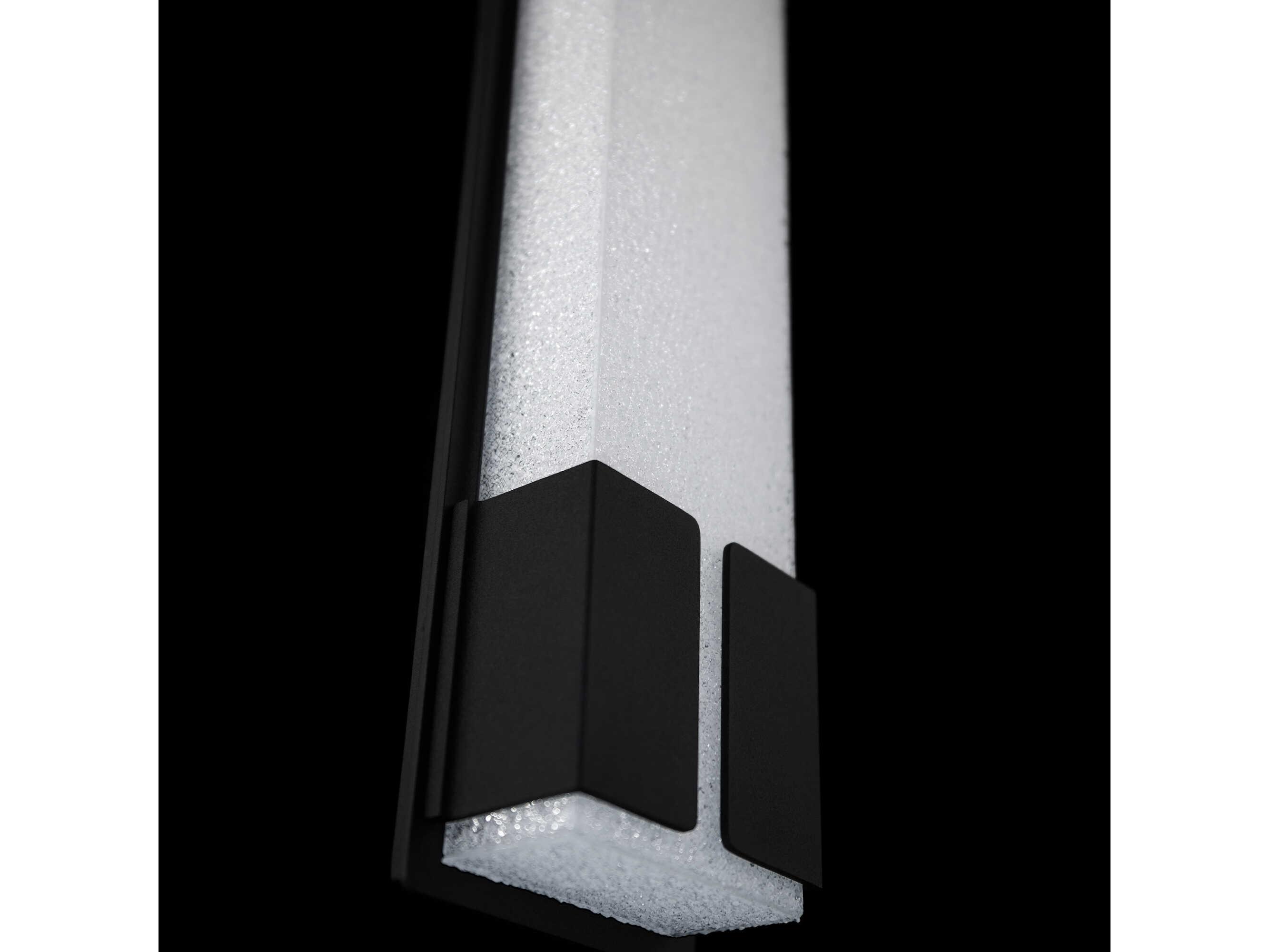 Modern Forms Vodka 1-Light Black Glass LED Wall Sconce