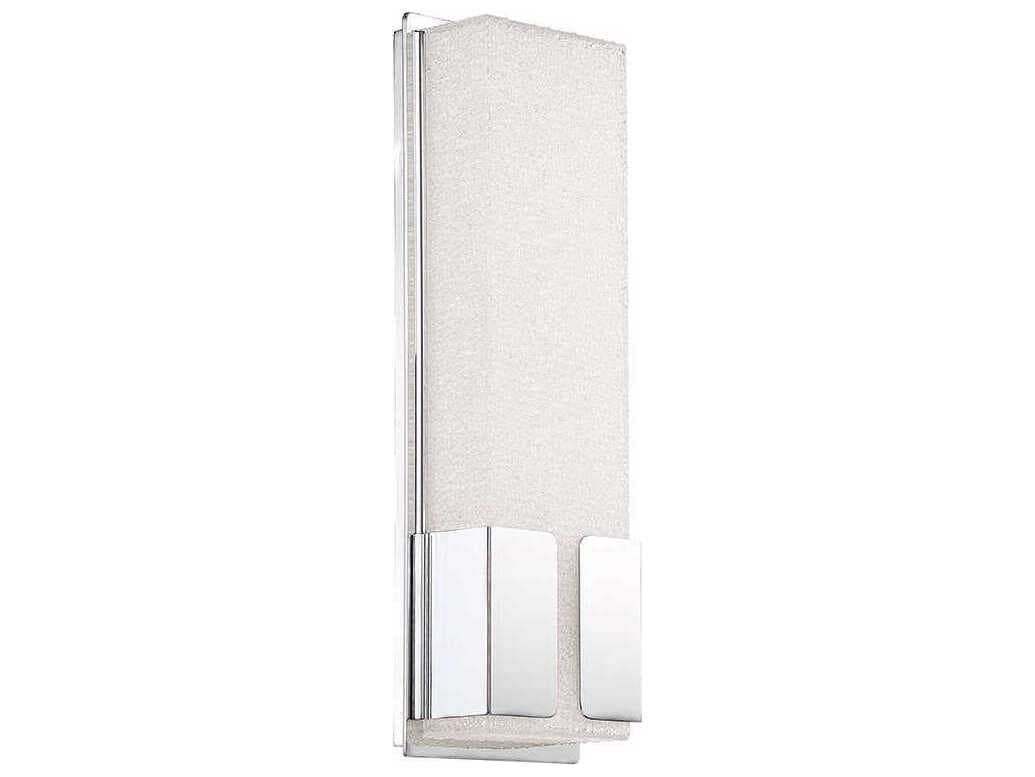 Modern Forms Vodka 1-Light Chrome Glass LED Wall Sconce