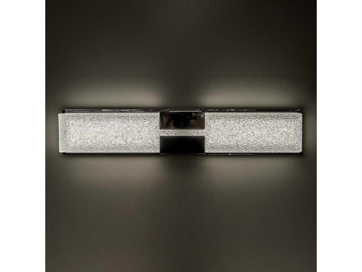 Modern Forms Vodka 1-Light Chrome Glass LED Vanity Light
