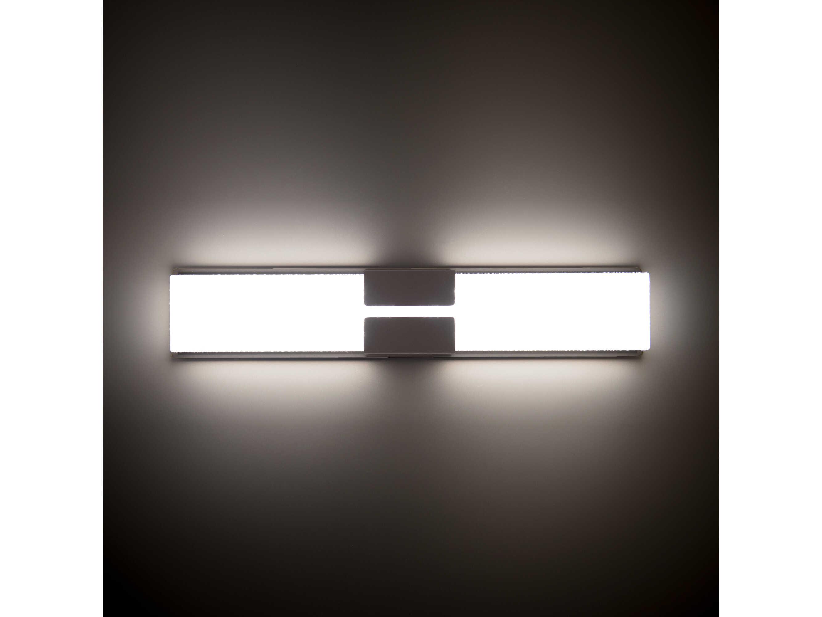 Modern Forms Vodka 1-Light Black Glass LED Vanity Light