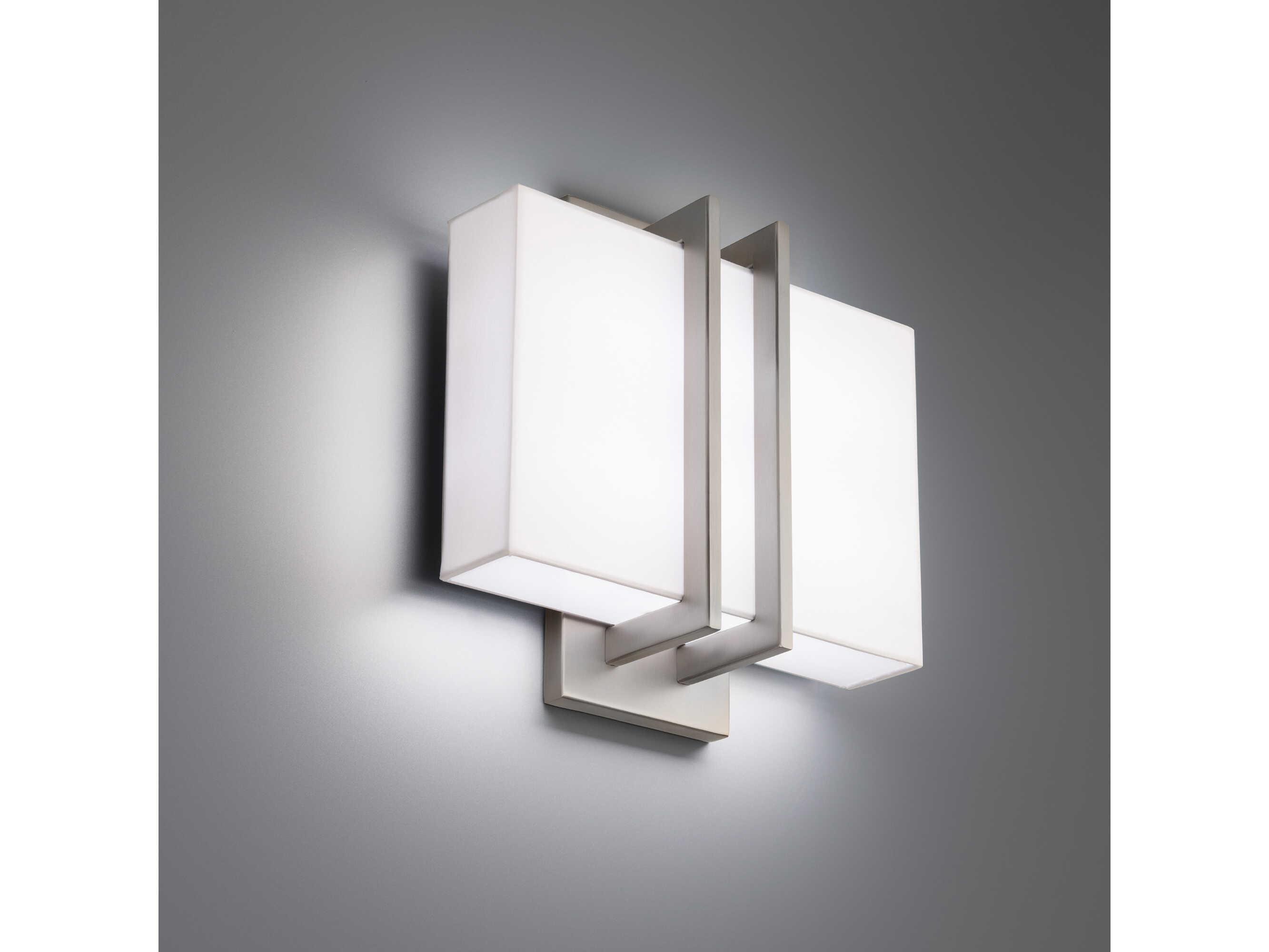 Modern Forms Downton 1-Light Brushed Nickel LED Wall Sconce