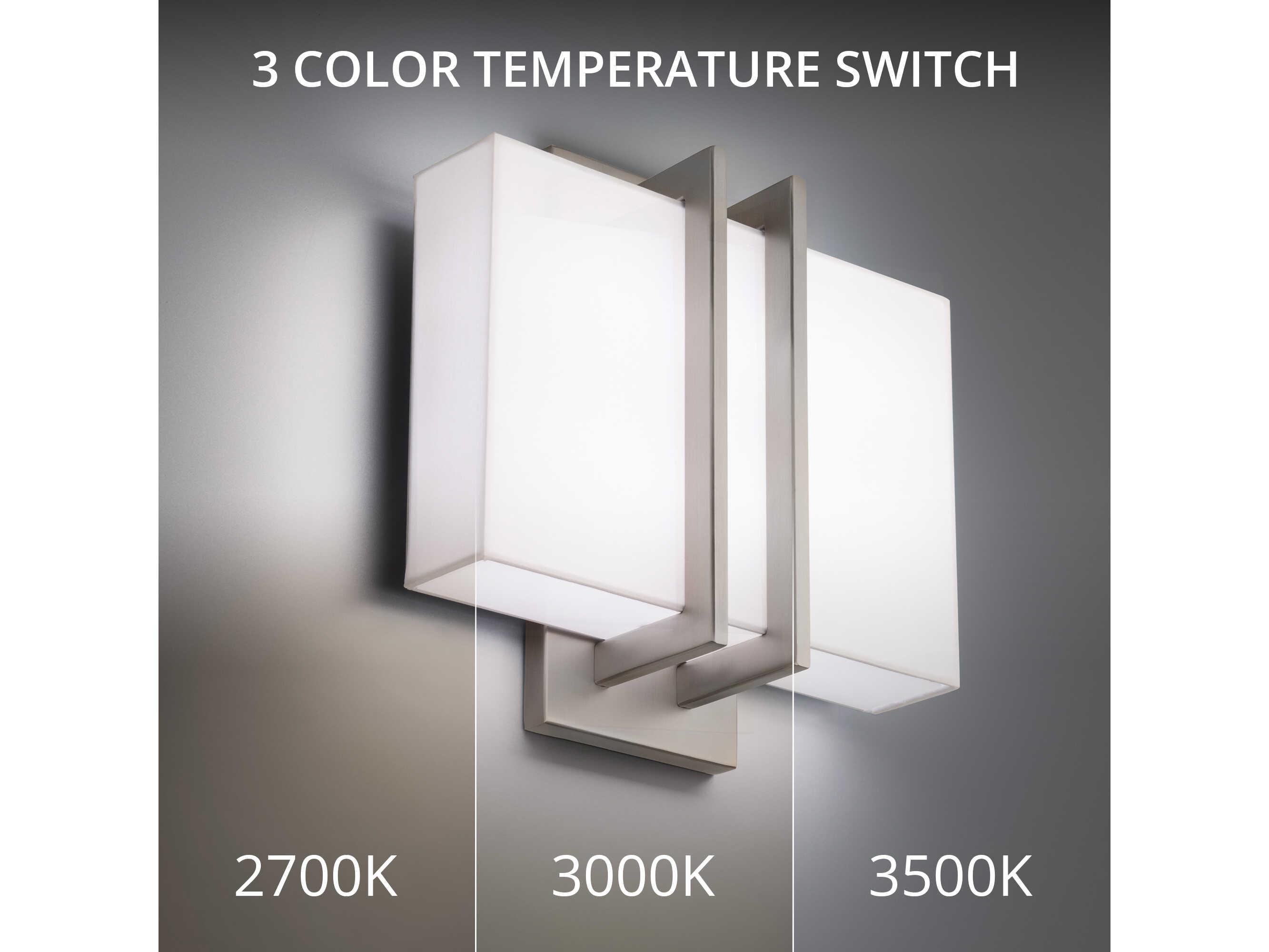 Modern Forms Downton 1-Light Brushed Nickel LED Wall Sconce