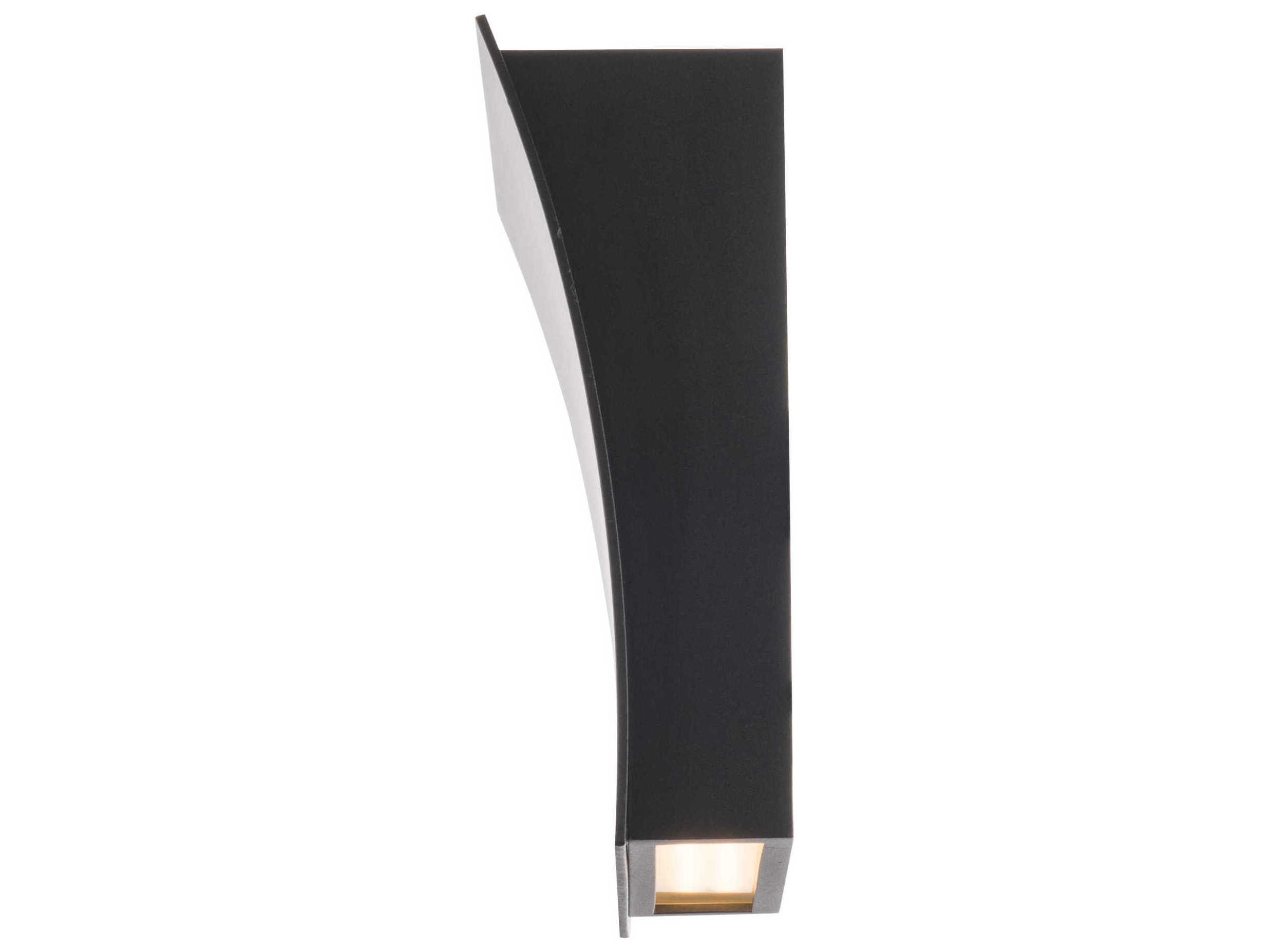 Modern Forms Slide 1-Light Black Glass LED Wall Sconce