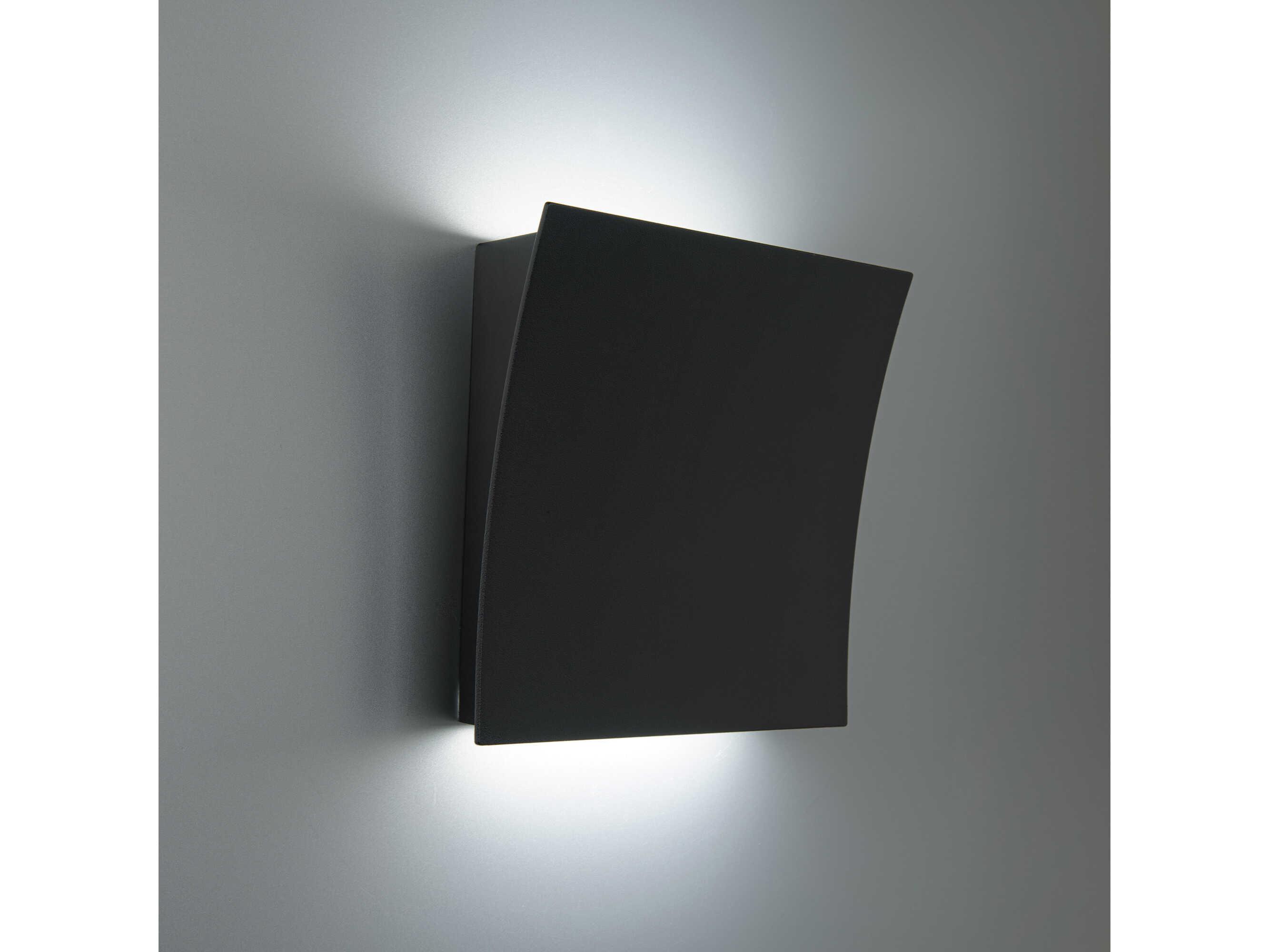 Modern Forms Slide 1-Light Black Glass LED Wall Sconce