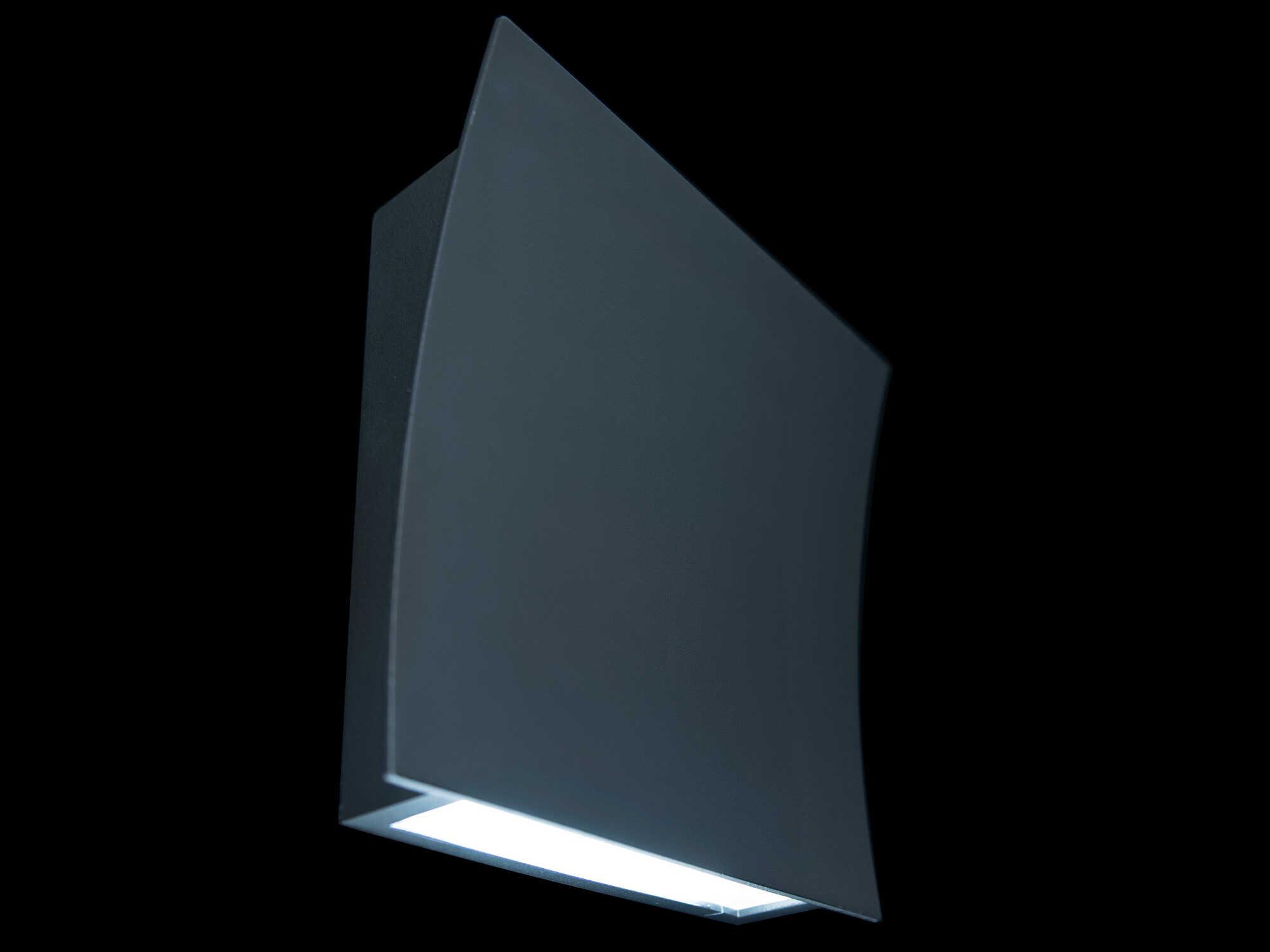 Modern Forms Slide 1-Light Black Glass LED Wall Sconce
