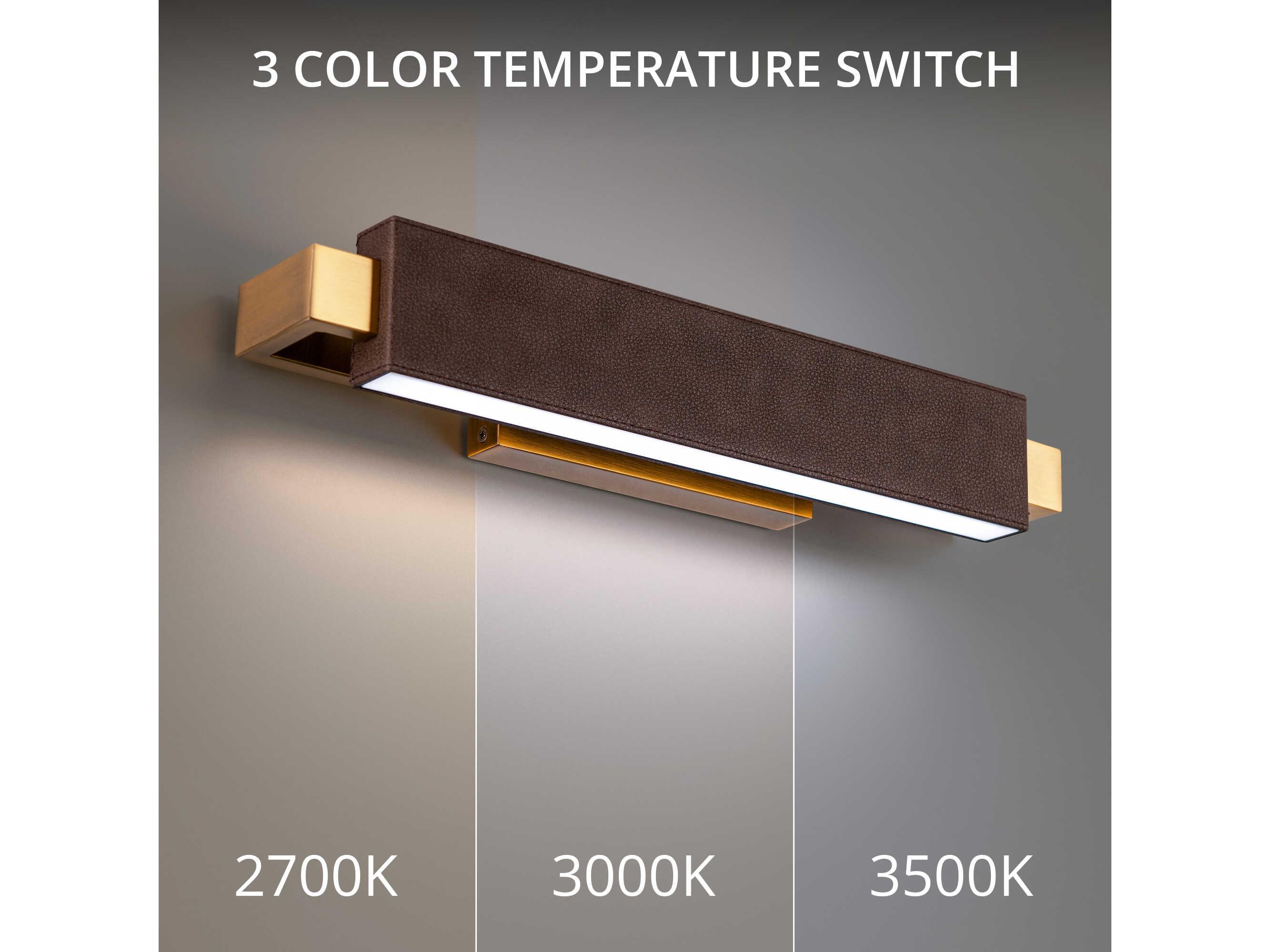 Modern Forms Kinsman 2-Light Bomber Brown Aged Brass Bronze Glass LED Vanity Light