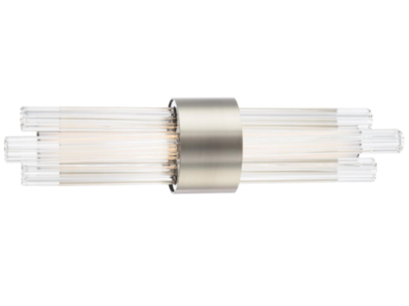 Modern Forms Luzerne 2-Light Brushed Nickel Glass LED Vanity Light