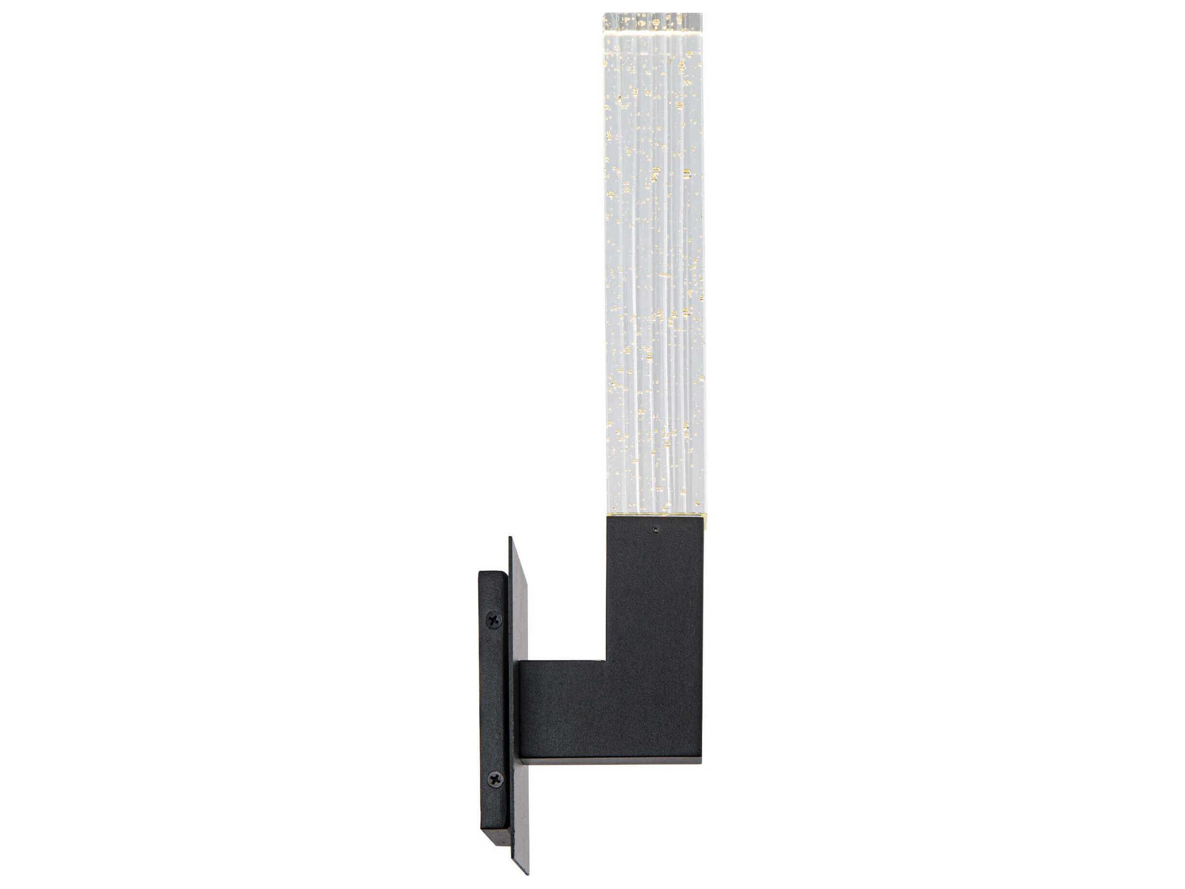 Modern Forms Cinema 1-Light Black Crystal LED Wall Sconce