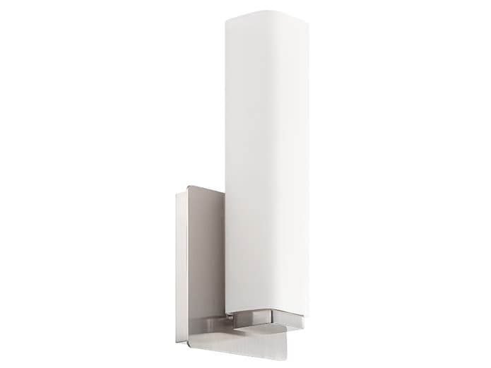 Modern Forms Vogue 1-Light Brushed Nickel Glass LED Wall Sconce