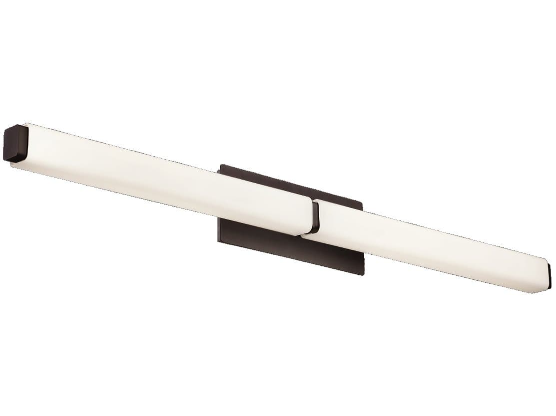 Modern Forms Vogue 1-Light Bronze Glass LED Vanity Light