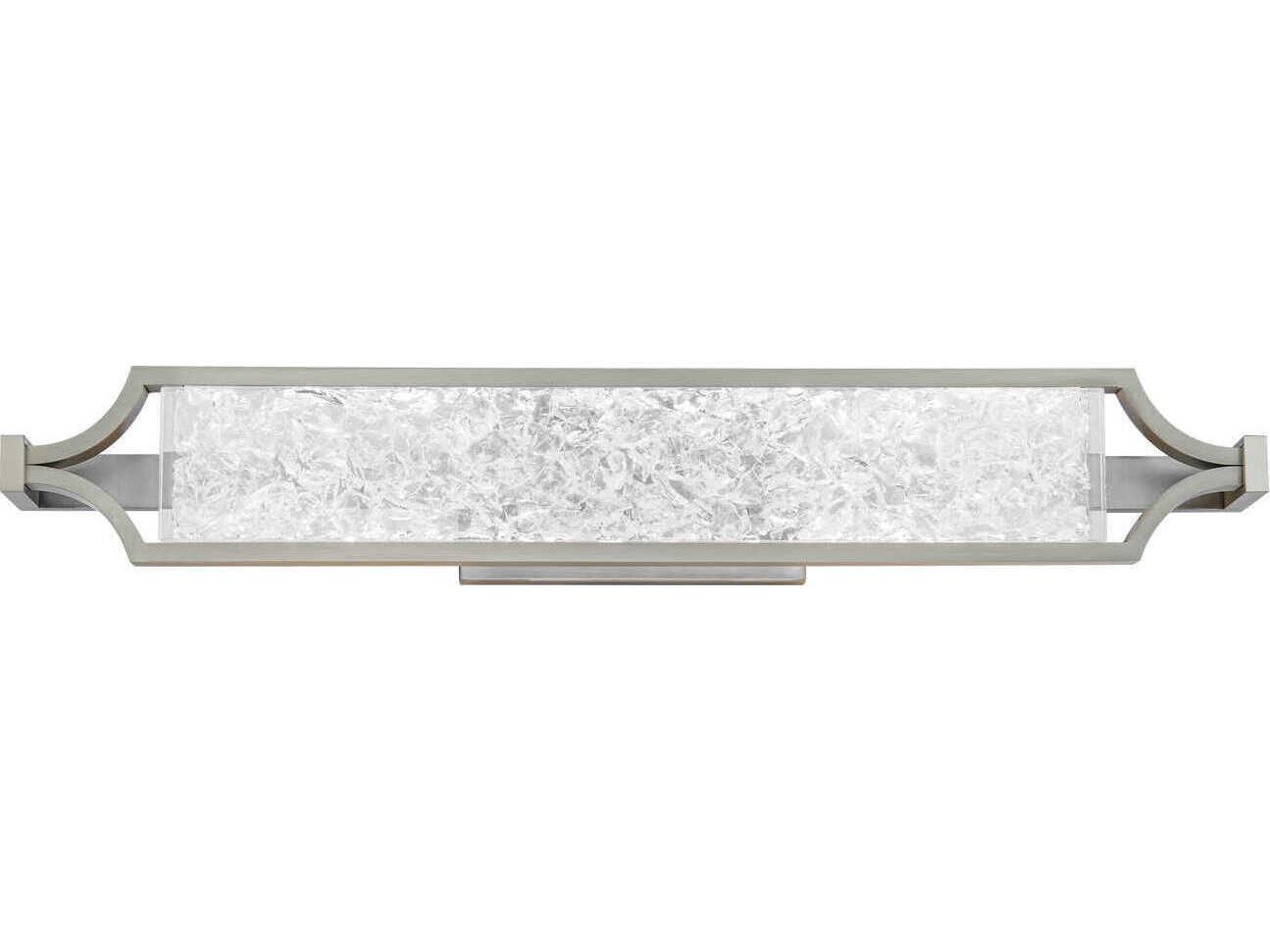 Modern Forms Emblem 1-Light Brushed Nickel Crystal LED Vanity Light