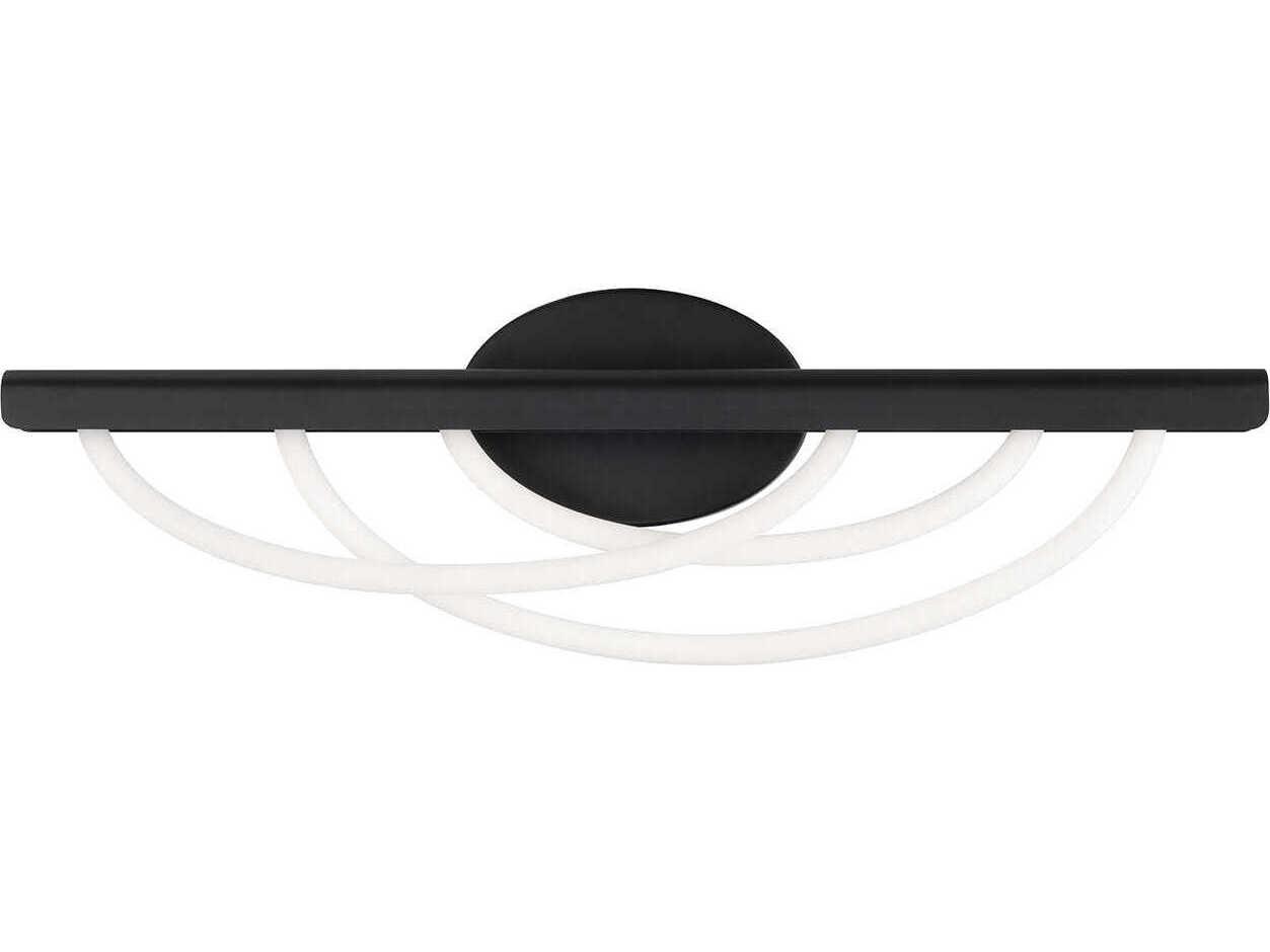 Modern Forms Swoop 3-Light Black Vanity Light