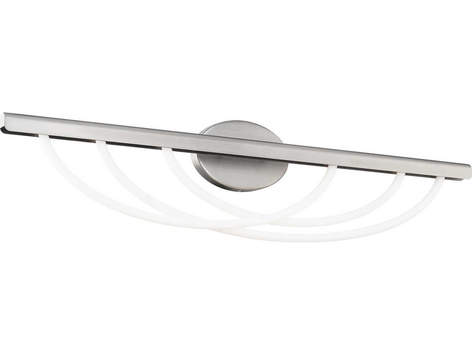 Modern Forms Swoop 3-Light Brushed Nickel Vanity Light