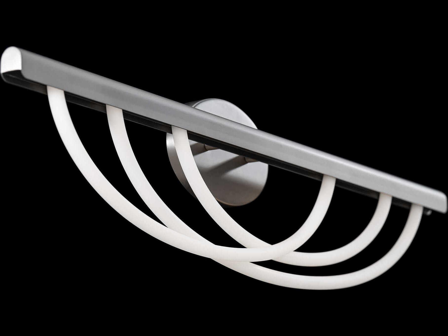 Modern Forms Swoop 3-Light Brushed Nickel Vanity Light