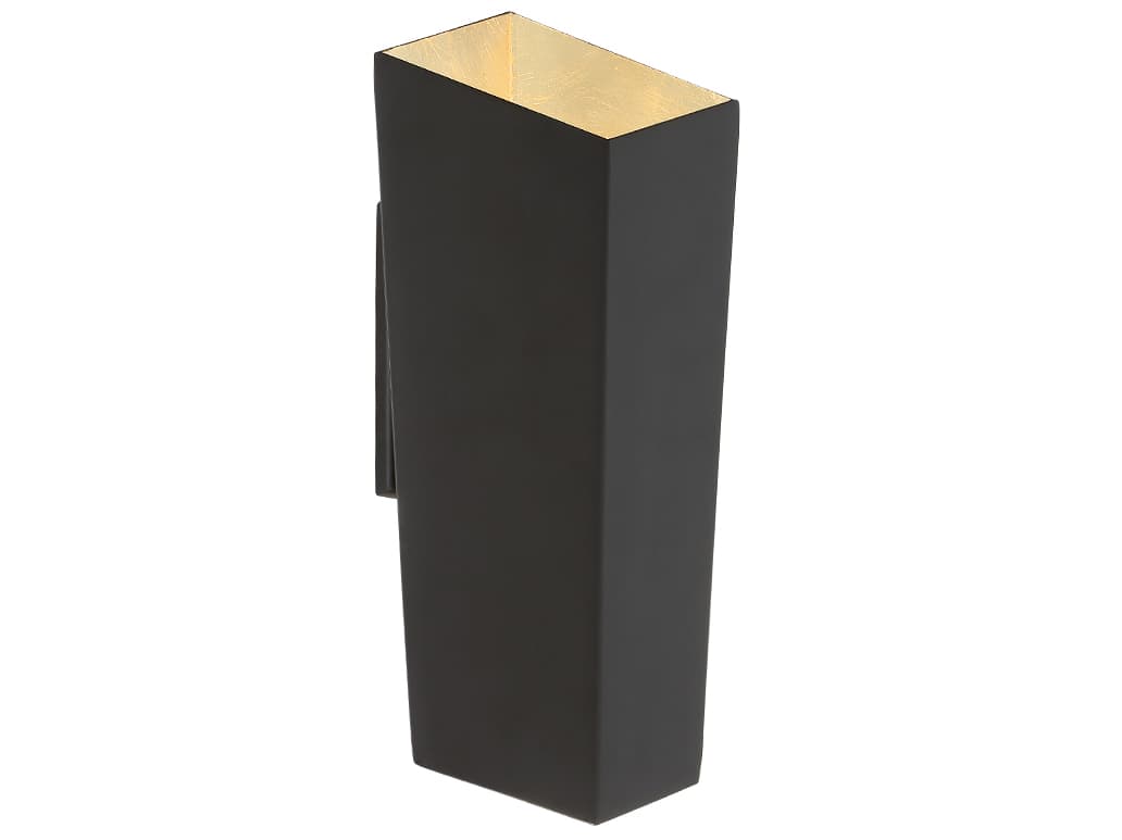 Modern Forms Dink 2-Light Black Gold Leaf LED Wall Sconce