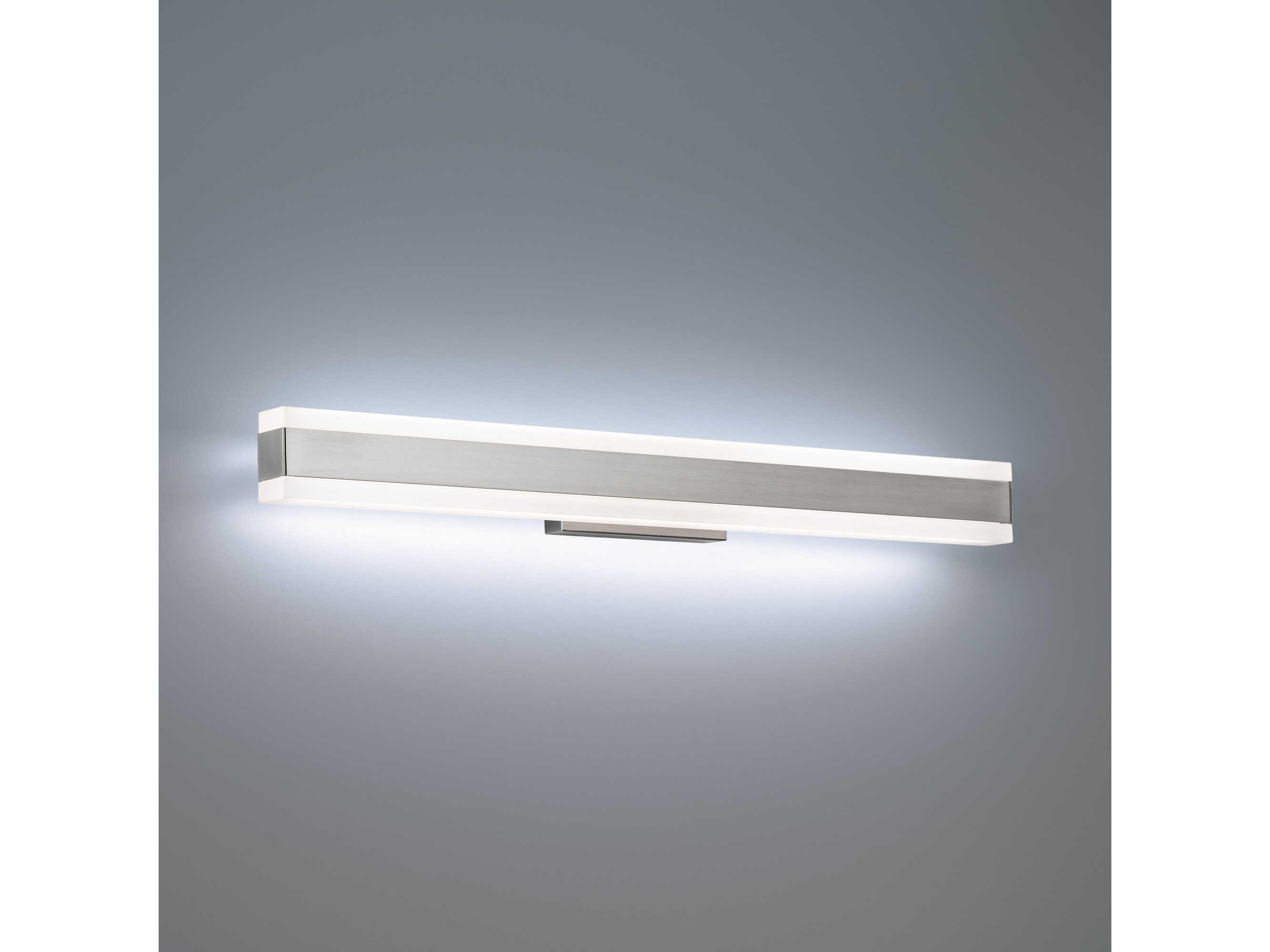 Modern Forms Cinch 1-Light Brushed Nickel LED Vanity Light