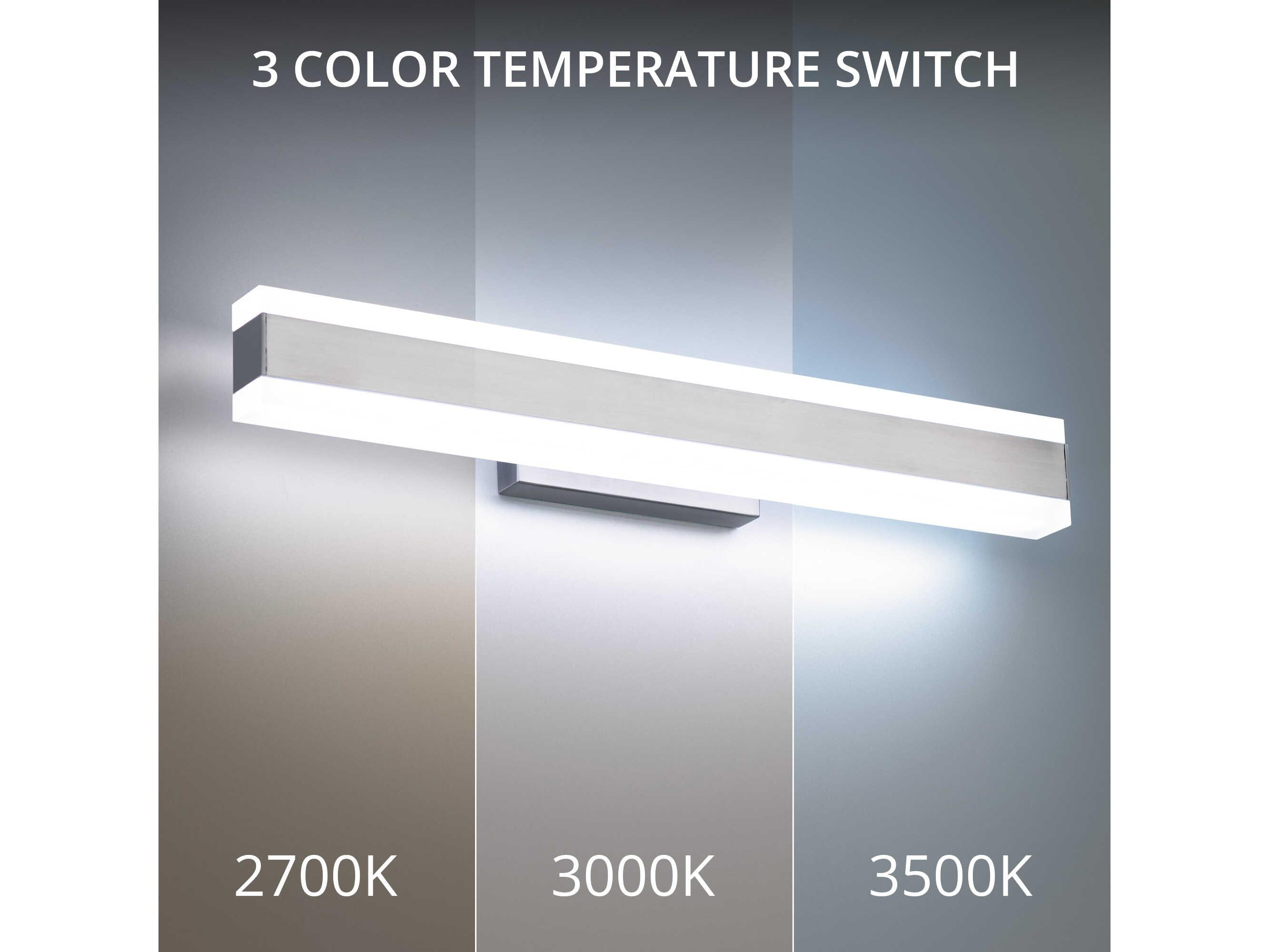 Modern Forms Cinch 1-Light Brushed Nickel LED Vanity Light