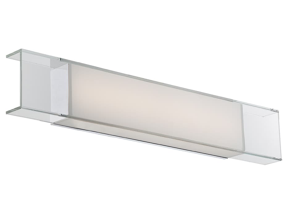 Modern Forms Cloud 1-Light Chrome Glass LED Vanity Light