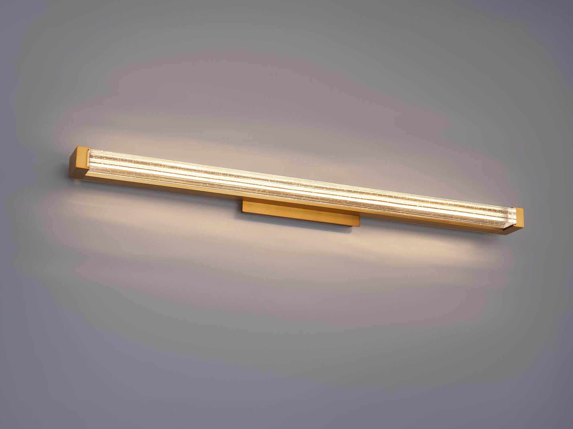 Modern Forms Skein 1-Light Aged Brass Vanity Light