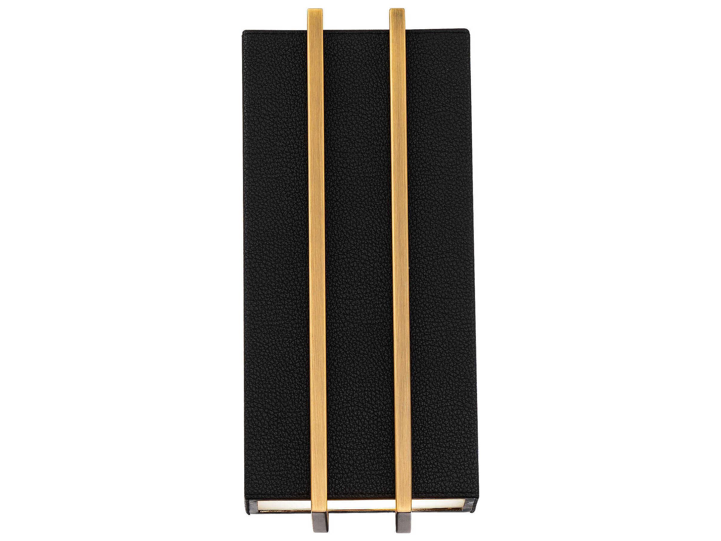 Modern Forms Poet 2-Light Black Aged Brass LED Wall Sconce