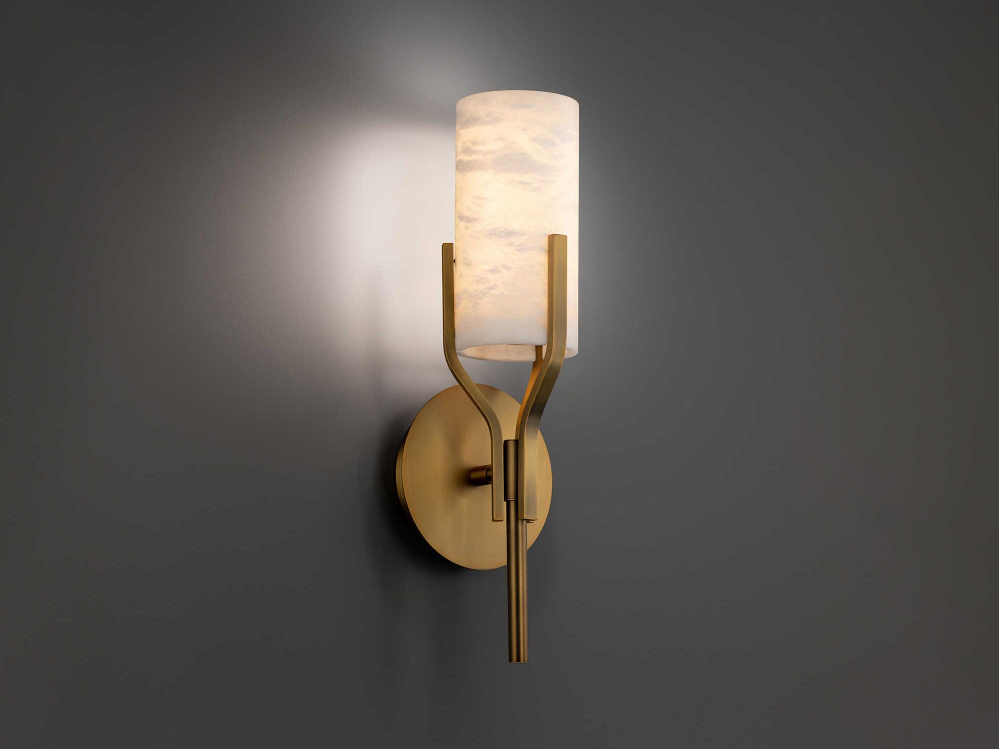 Modern Forms Firenze 1-Light Aged Brass Wall Sconce