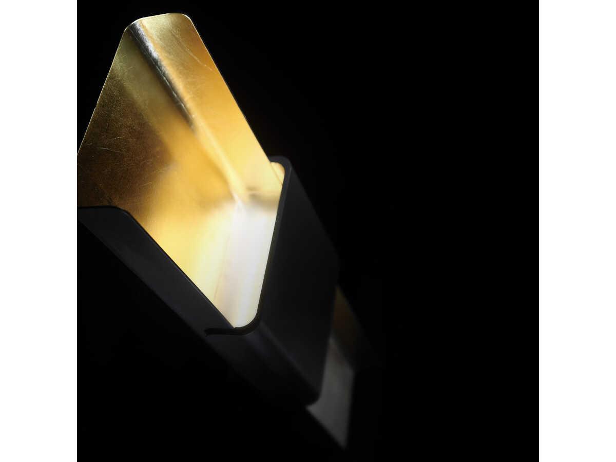 Modern Forms Tribeca 1-Light Bronze Gold Leaf Glass LED Wall Sconce