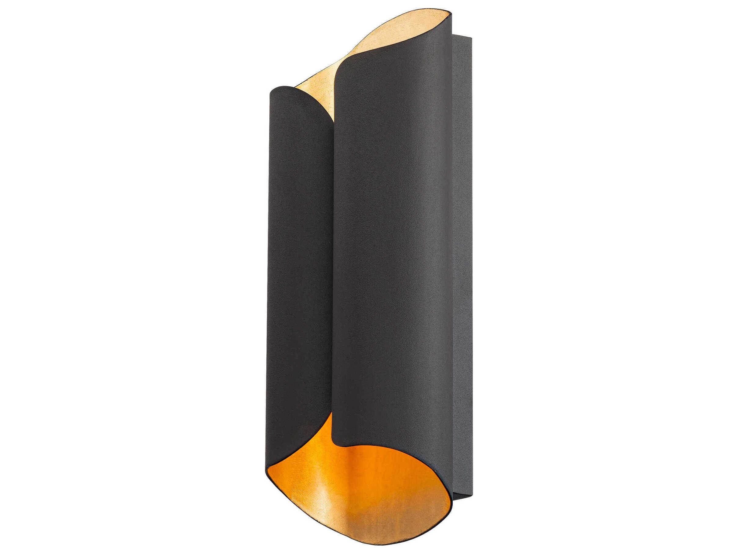 Modern Forms Opus 2-Light Bronze Gold Leaf LED Wall Sconce