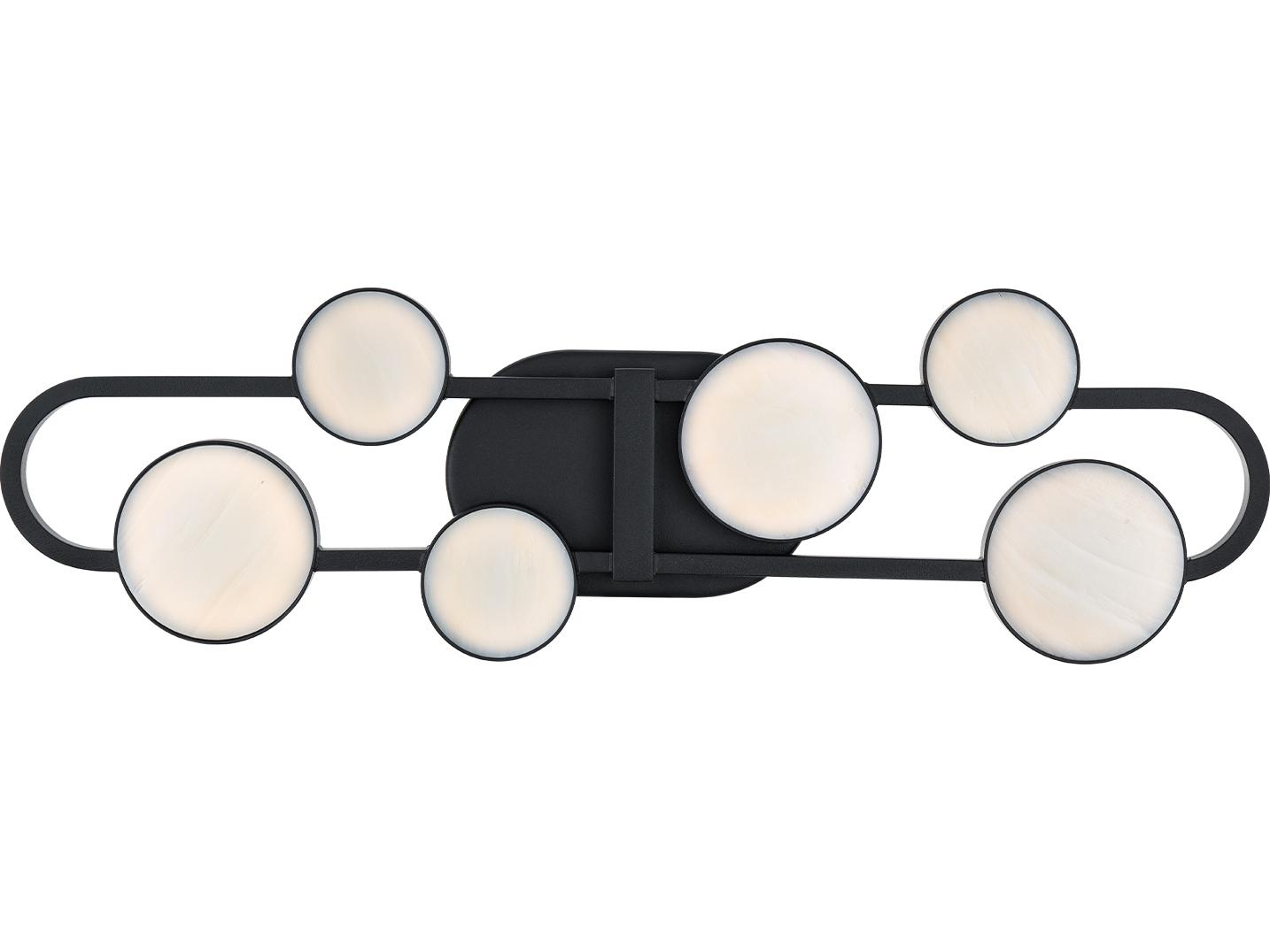 Modern Forms Tableau 6-Light Black Vanity Light