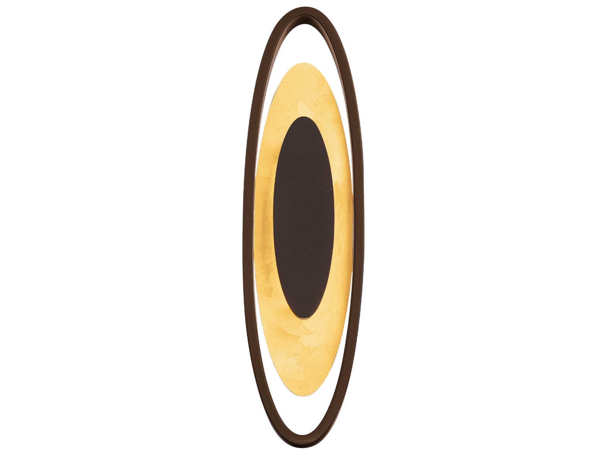 Modern Forms Valor 1-Light Bronze Gold Leaf LED Wall Sconce