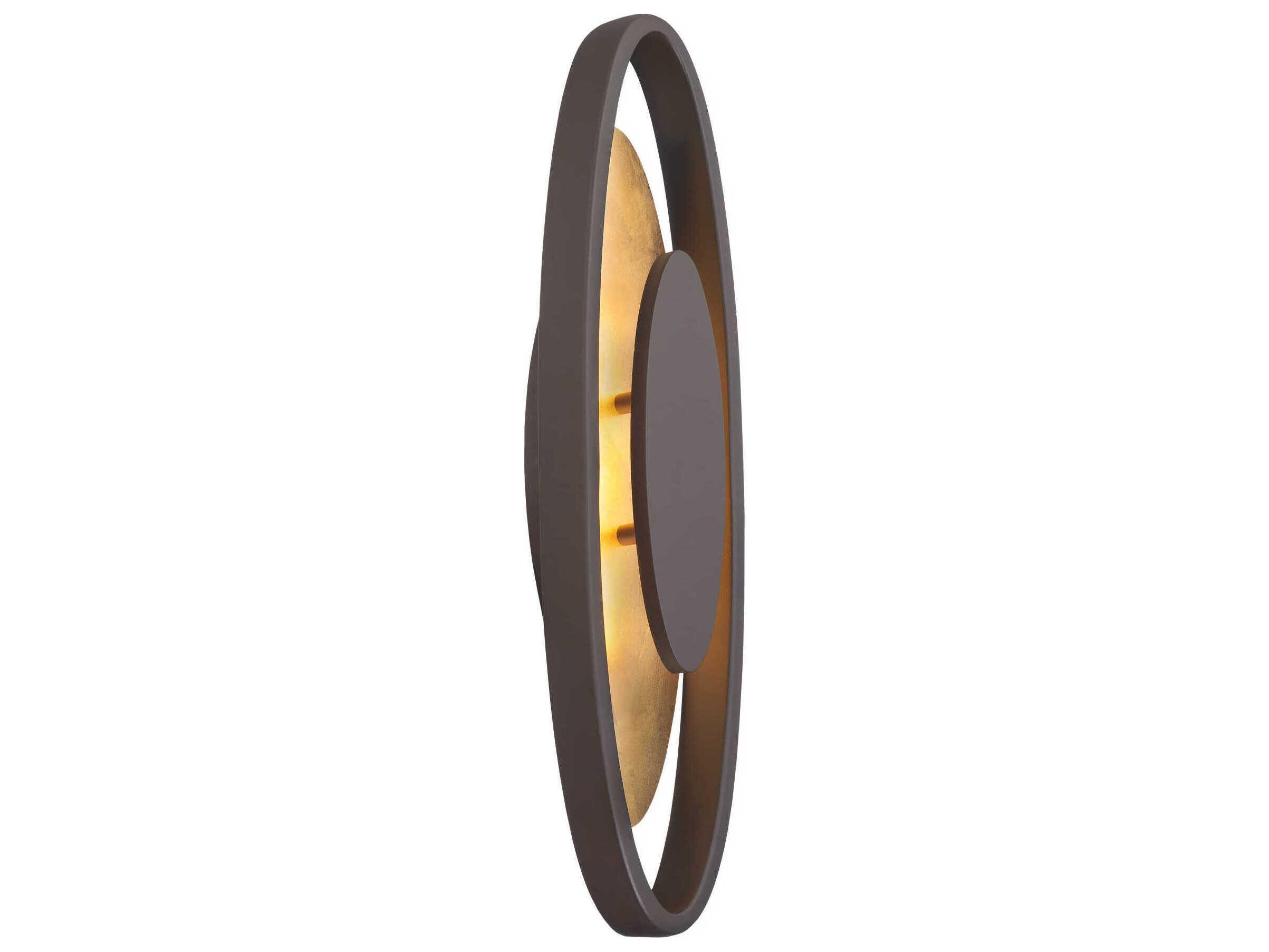 Modern Forms Valor 1-Light Bronze Gold Leaf LED Wall Sconce