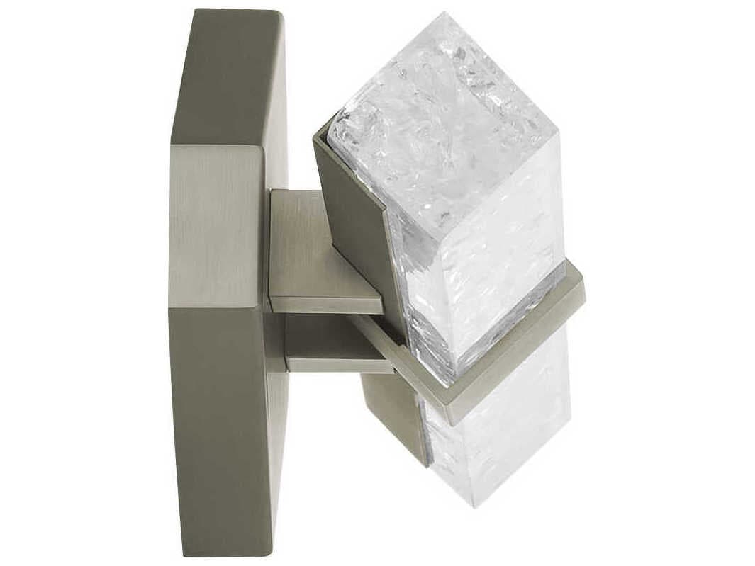 Modern Forms Regal 1-Light Brushed Nickel Crystal LED Vanity Light