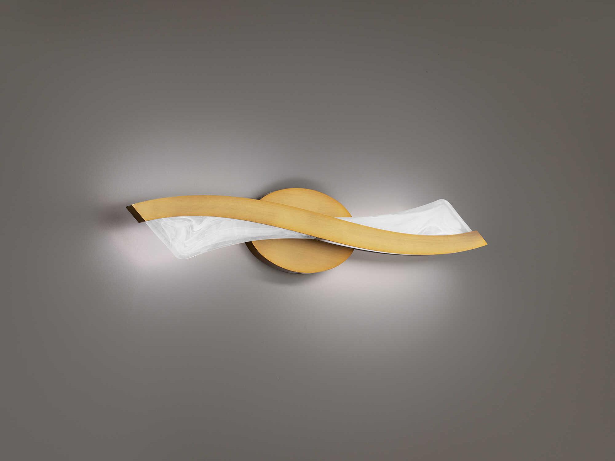 Modern Forms Ascot 2-Light Aged Brass Vanity Light