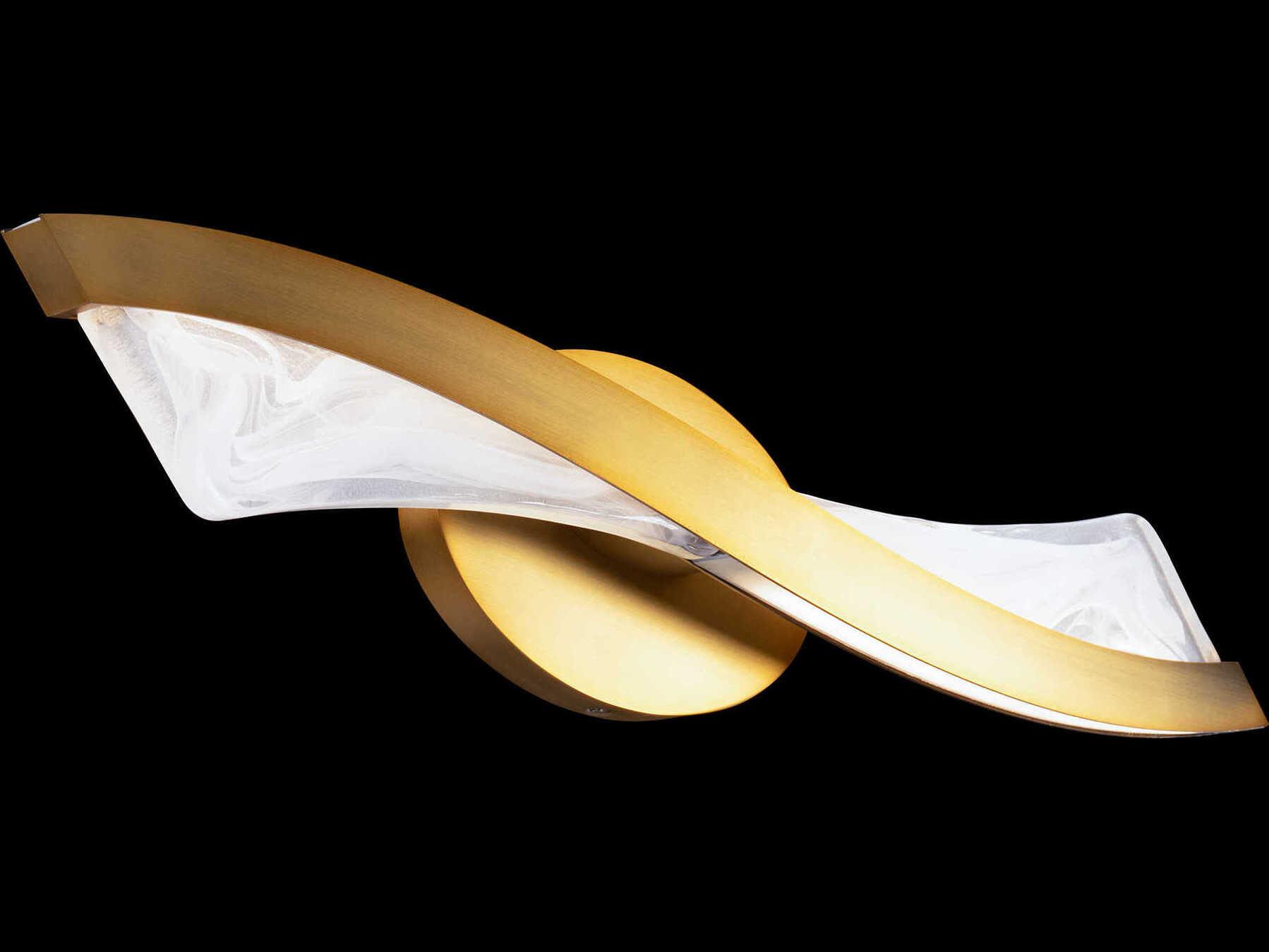 Modern Forms Ascot 2-Light Aged Brass Vanity Light