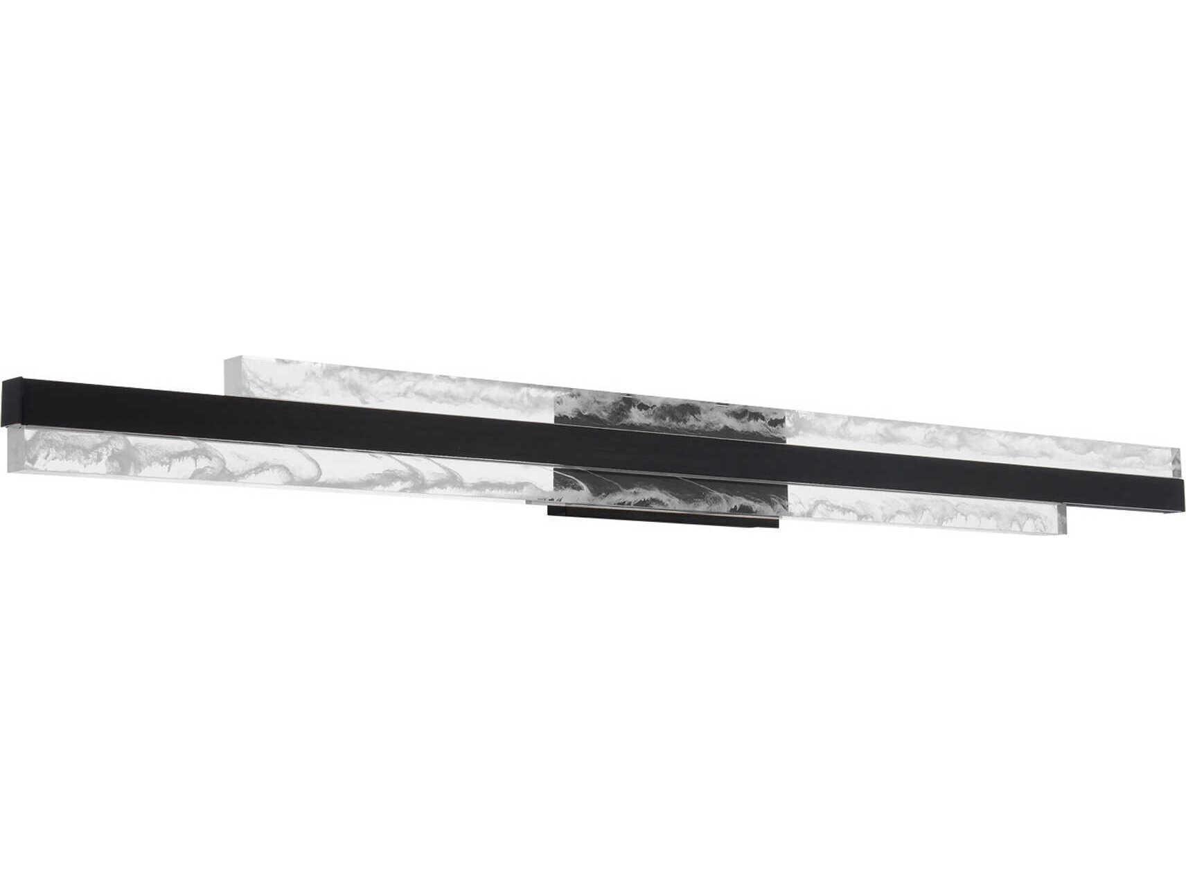 Modern Forms Tandem 1-Light Black LED Vanity Light